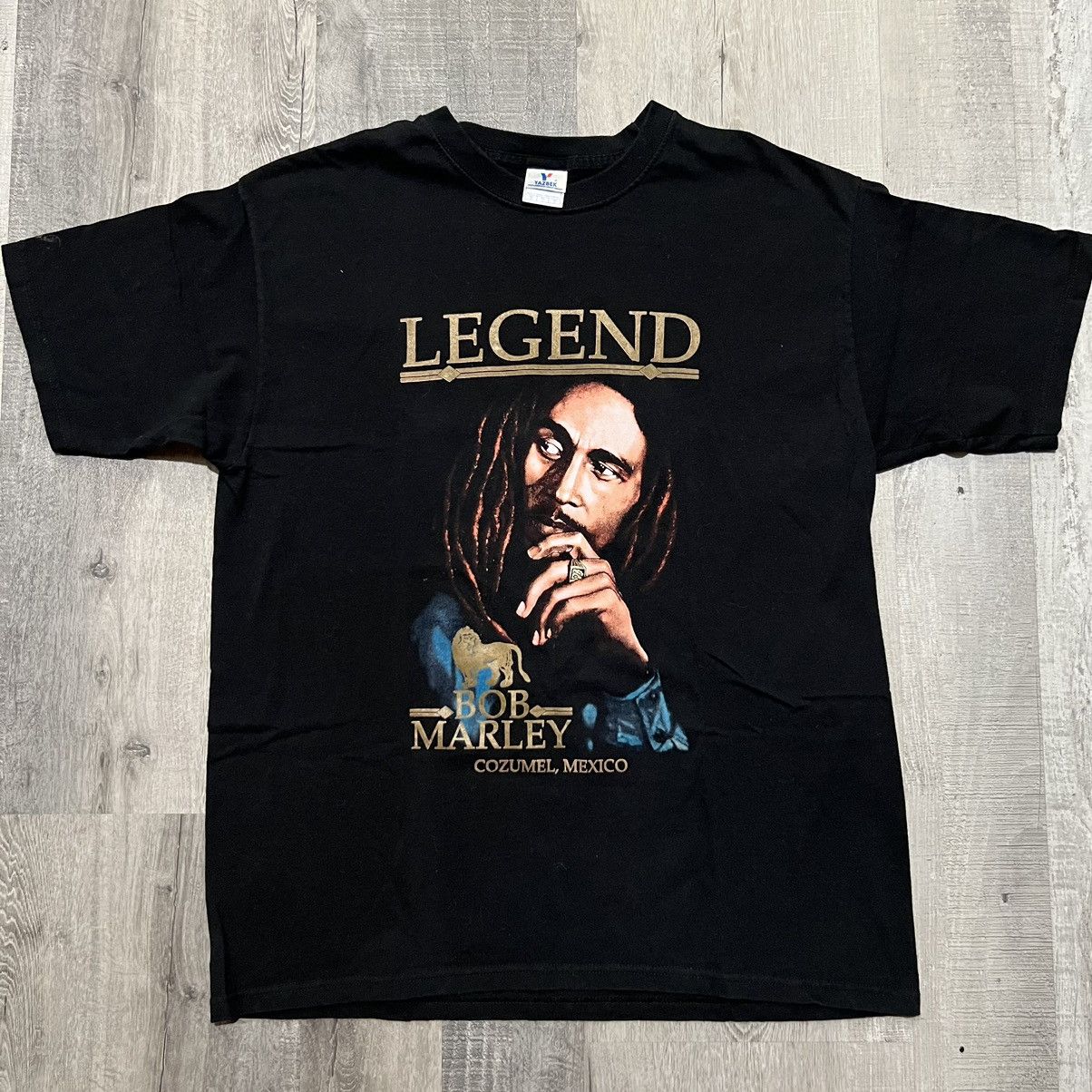 Band Tees × Vintage VTG Bob Marley T Shirt Cozumel Reggae Rasta Band T Shirt Size US L / EU 52-54 / 3 - 1 Thumbnail