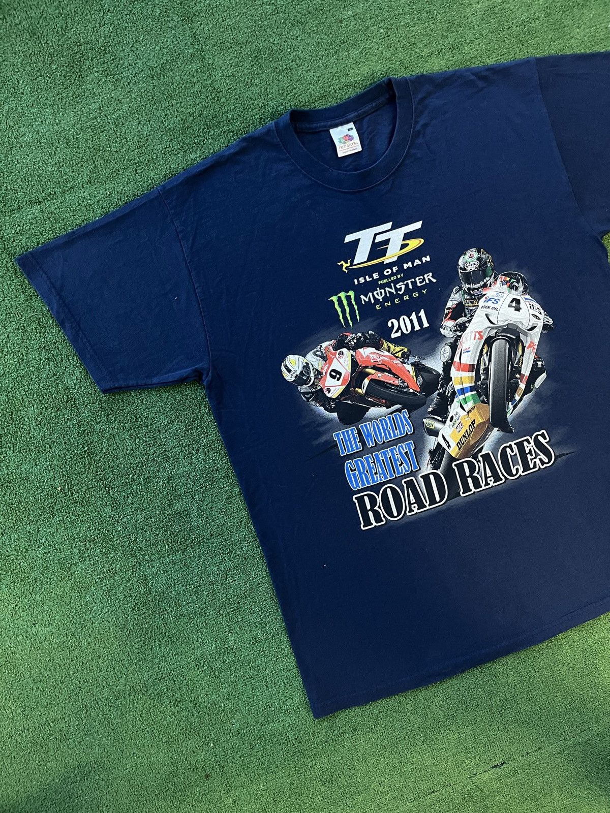 Other Vintage 2011 Monster The Worlds Greatest Road Races Tee Size US L / EU 52-54 / 3 - 5 Thumbnail
