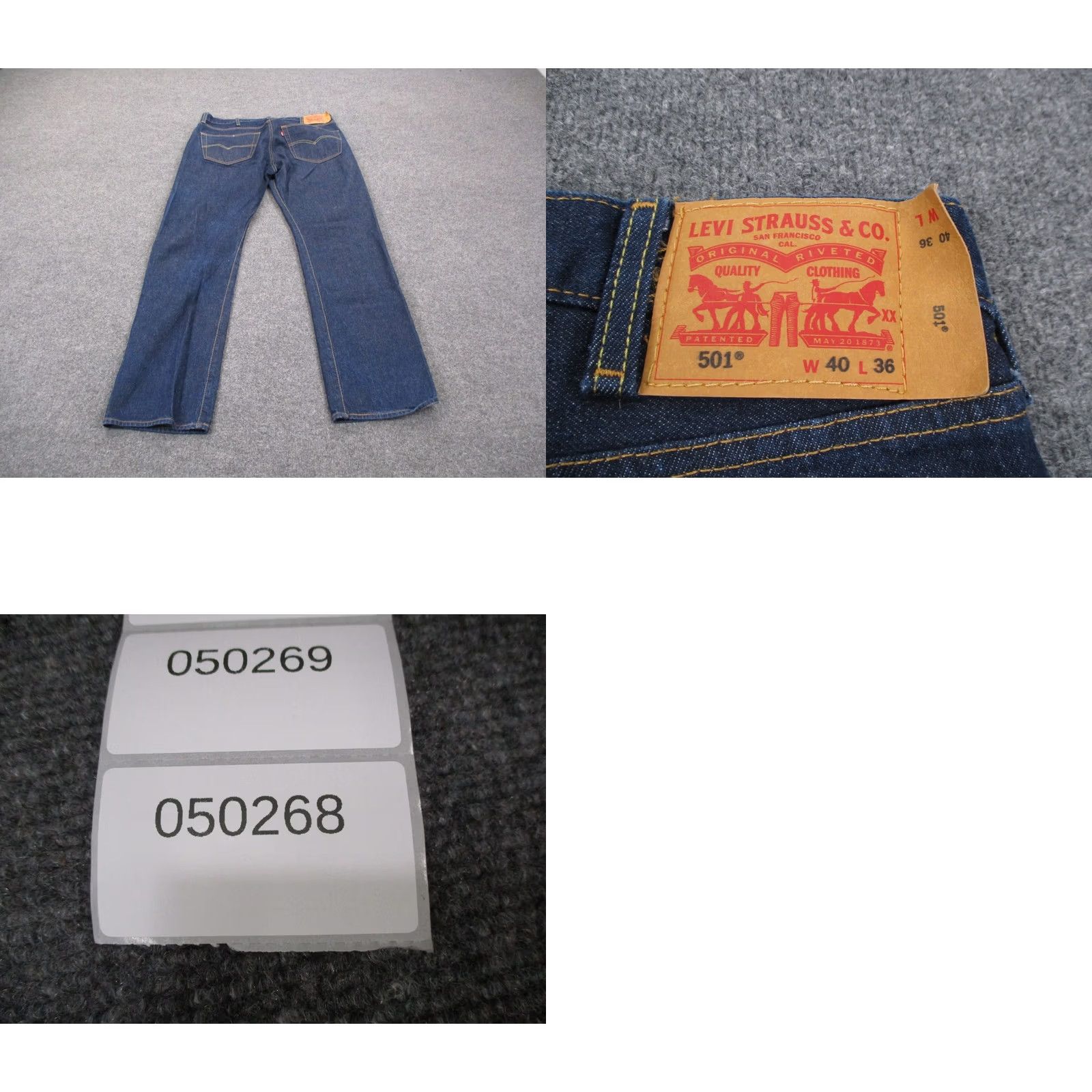 Levi's VINTAGE Levi's Jeans Mens 40 36 Blue Denim Bootcut 501 Work Dark Wash Boot Cut Mens Size US 38 / EU 54 - 9 Thumbnail
