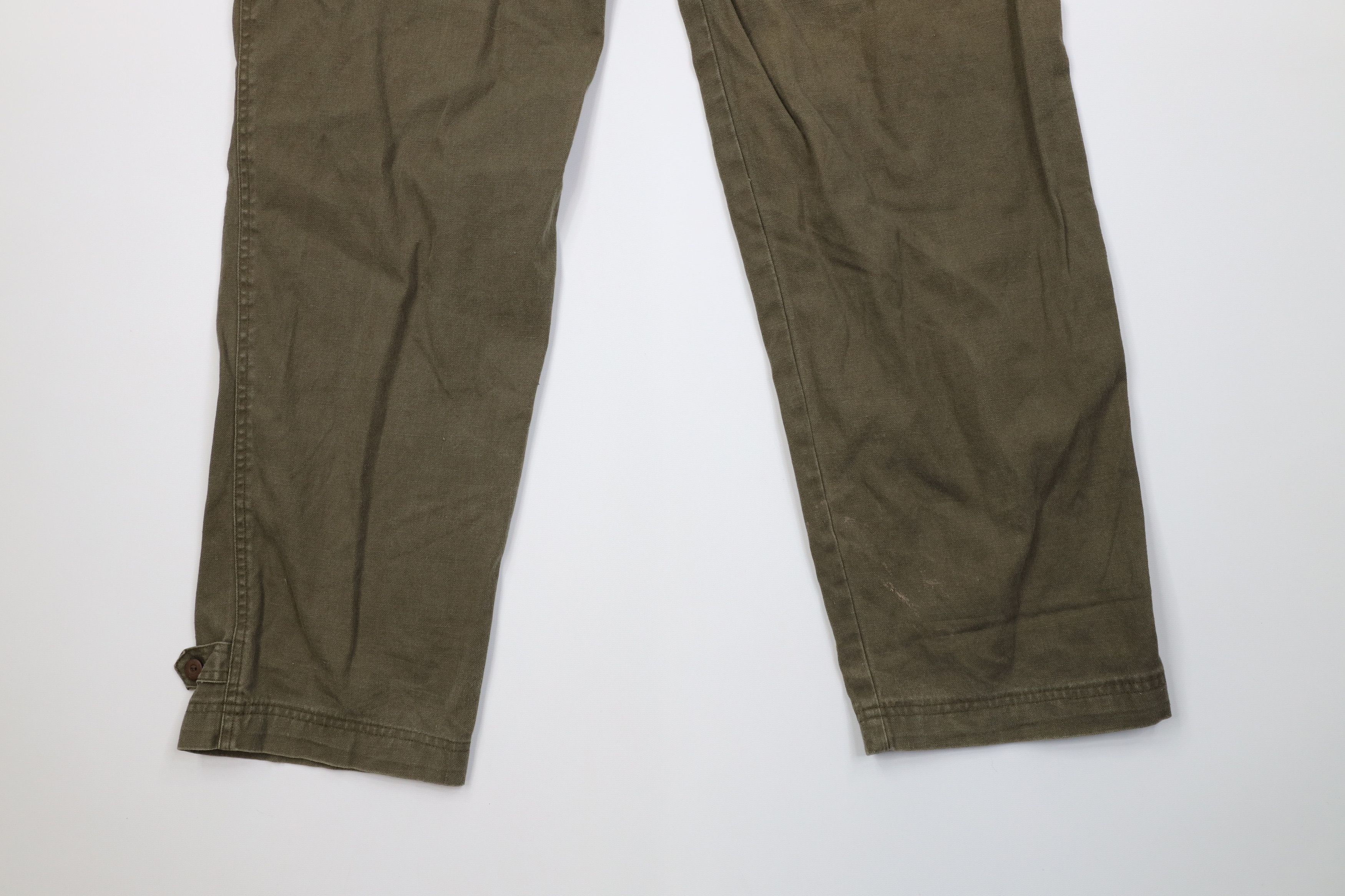 Vintage Vintage 90s Streetwear Relaxed Fit Baggy Cargo Pants Green Size US 34 / EU 50 - 15 Thumbnail