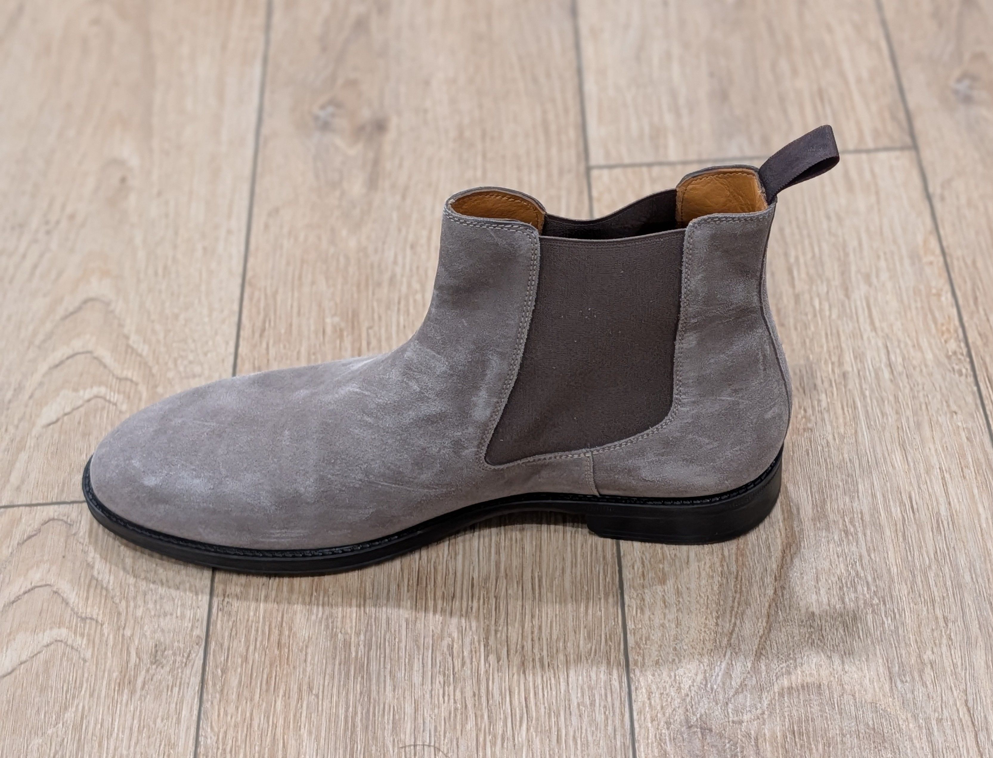 Magnanni Magnanni "Eddison" Chelsea Suede Boots Tierra US 11 Size US 11 / EU 44 - 3 Thumbnail