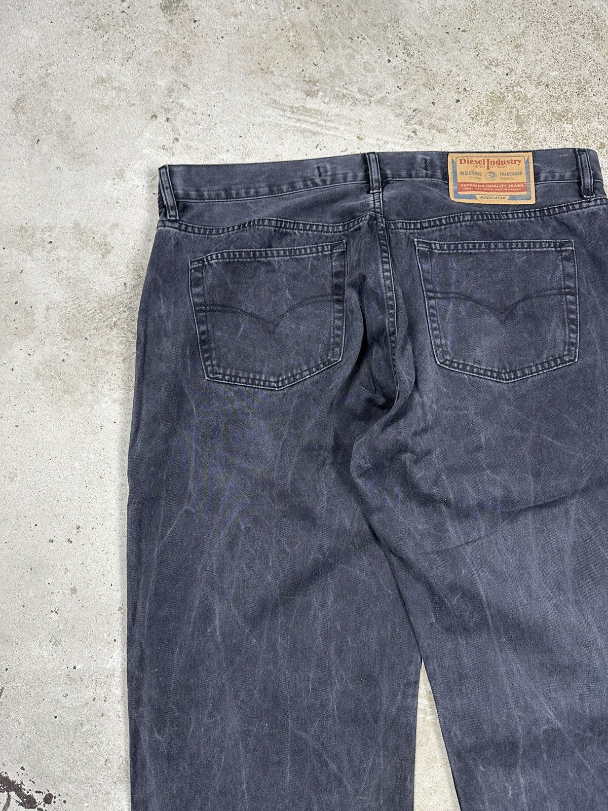 Diesel × Vintage ‼️ Vintage 90s Diesel Washed Black Grey Denim Pants Size US 38 / EU 54 - 13 Thumbnail