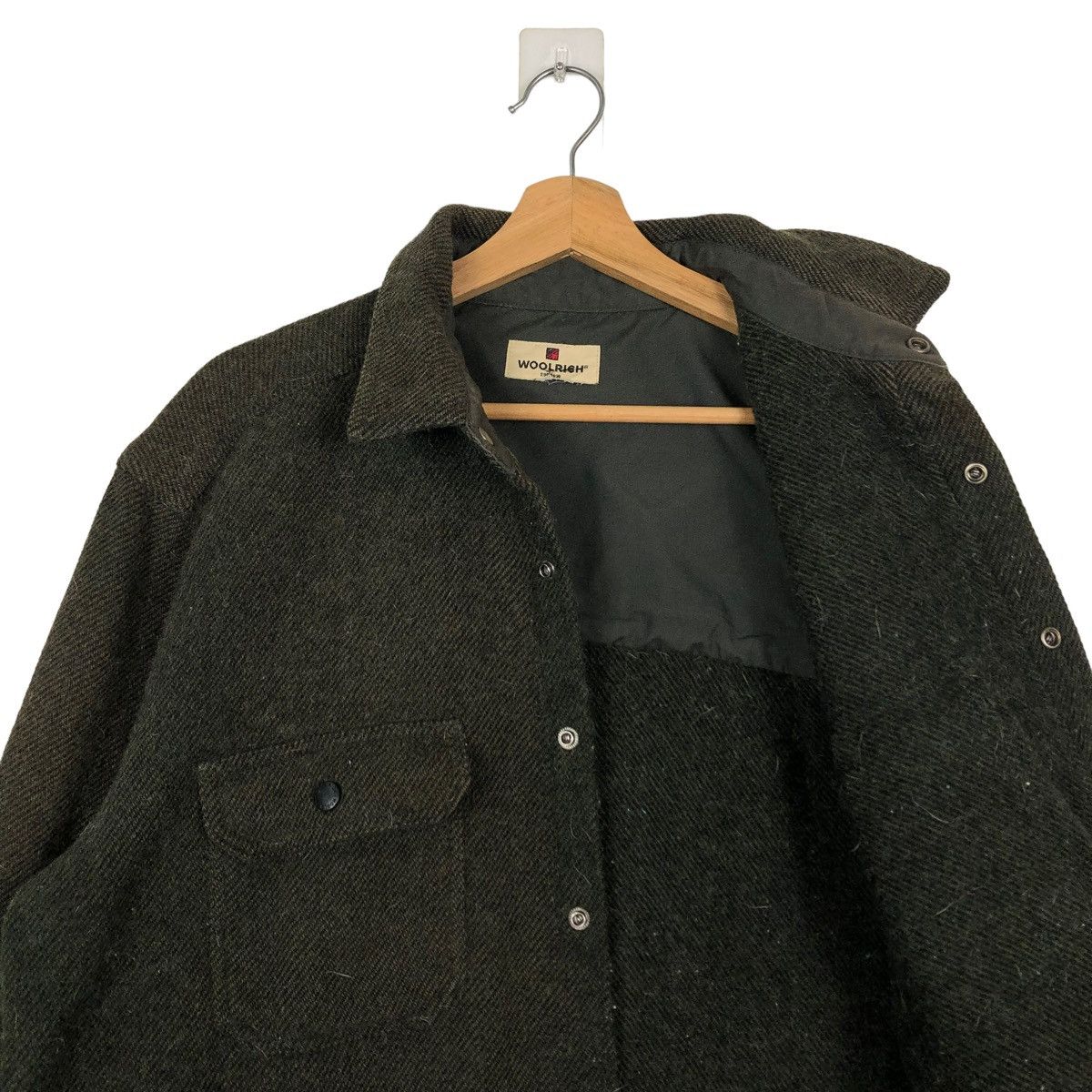 Japanese Brand × Woolrich Woolen Mills 🔥90’s VINTAGE WOOL SHIRT WORK JACKET WOOLRICH JAPAN Size US M / EU 48-50 / 2 - 10 Thumbnail