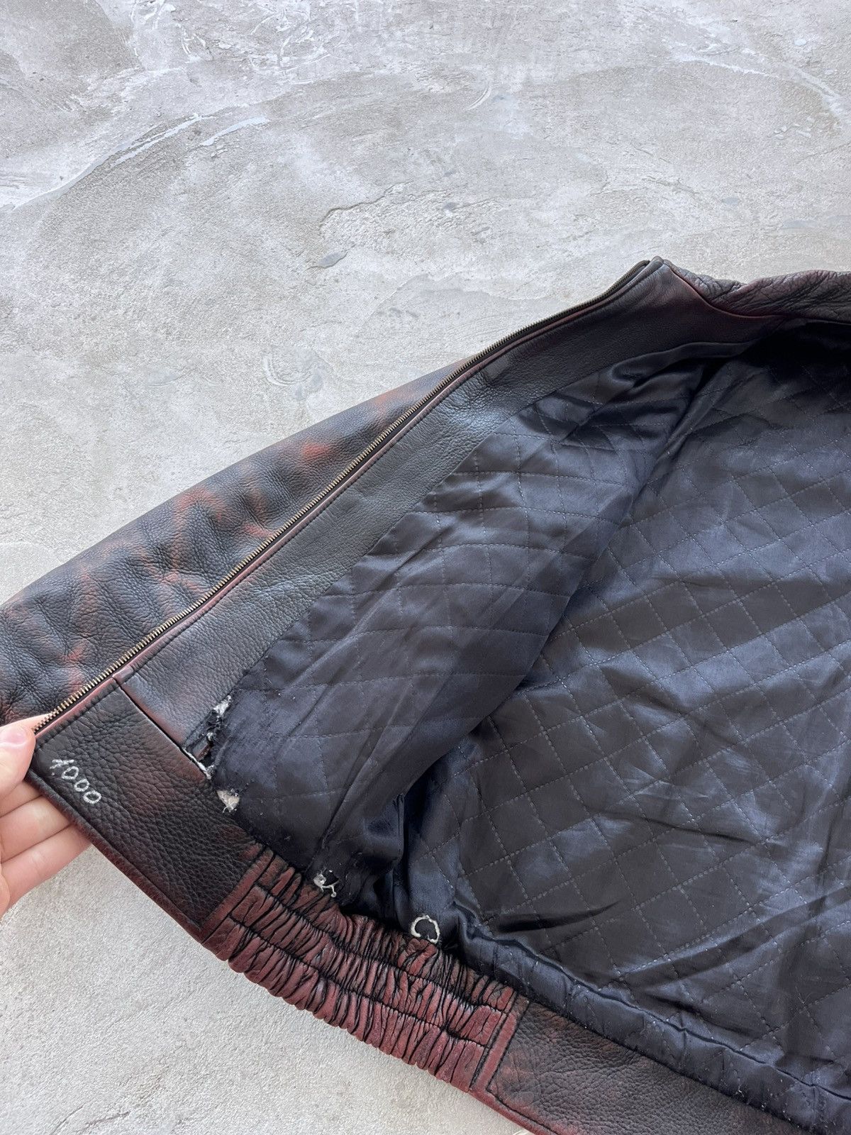 Genuine Leather Hype Vintage Coach Black Red Leather Bomber Jacket Y2K Sk8 Size US XL / EU 56 / 4 - 20 Thumbnail