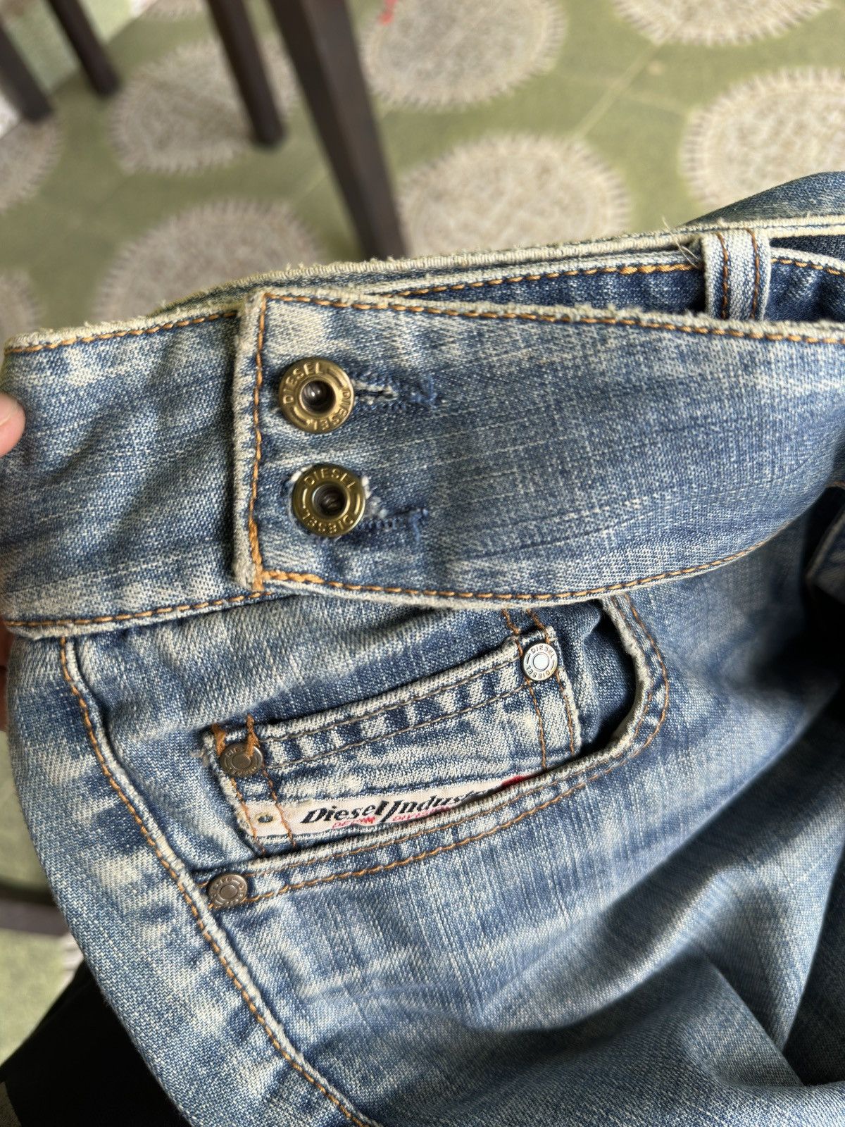 Diesel Flare Bootcut💥 DieseL Blue Washed BootCut Style💥 Size US 33 - 5 Thumbnail