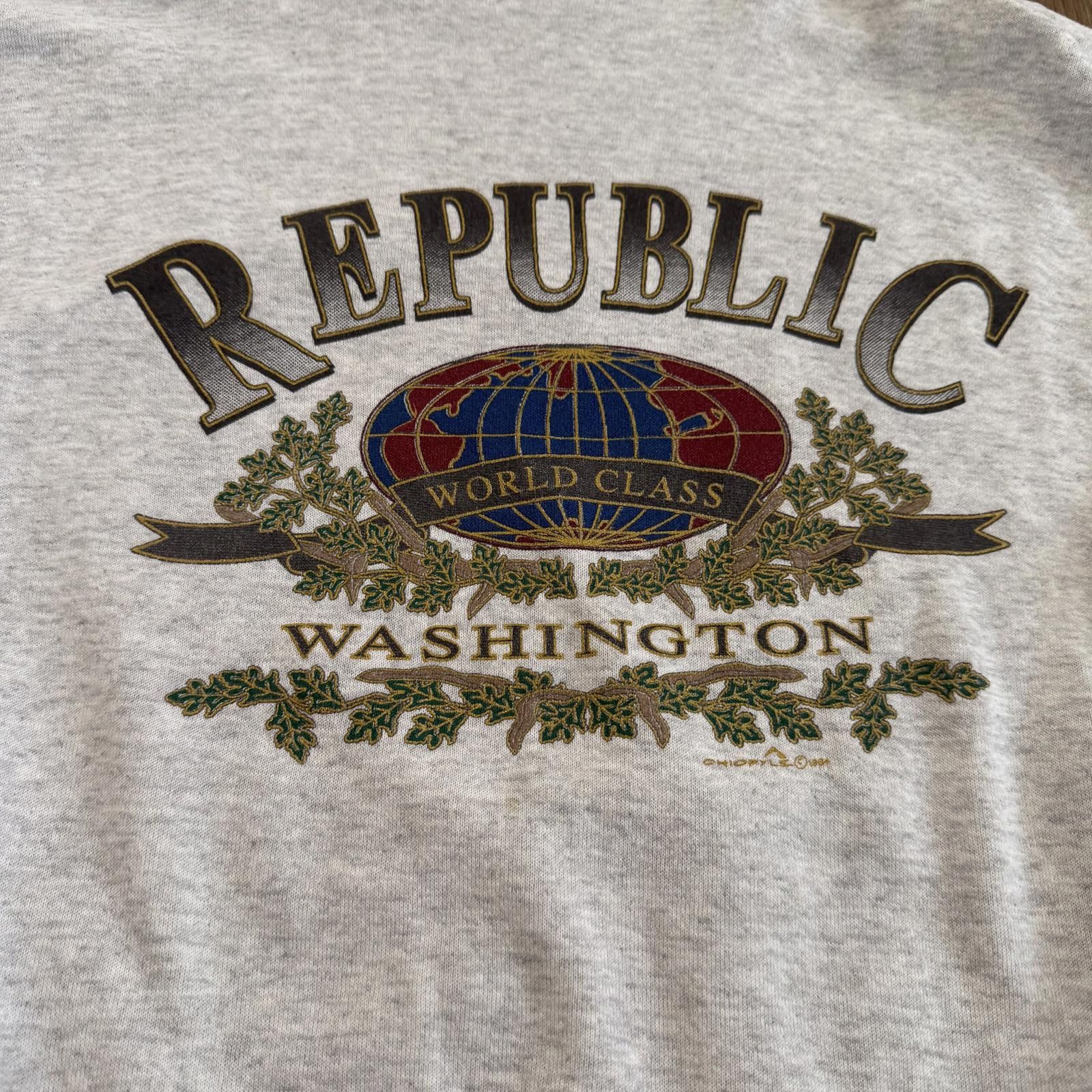 Other Vintage 90s Republic Washington World Class Hoodie Size US M / EU 48-50 / 2 - 2 Thumbnail