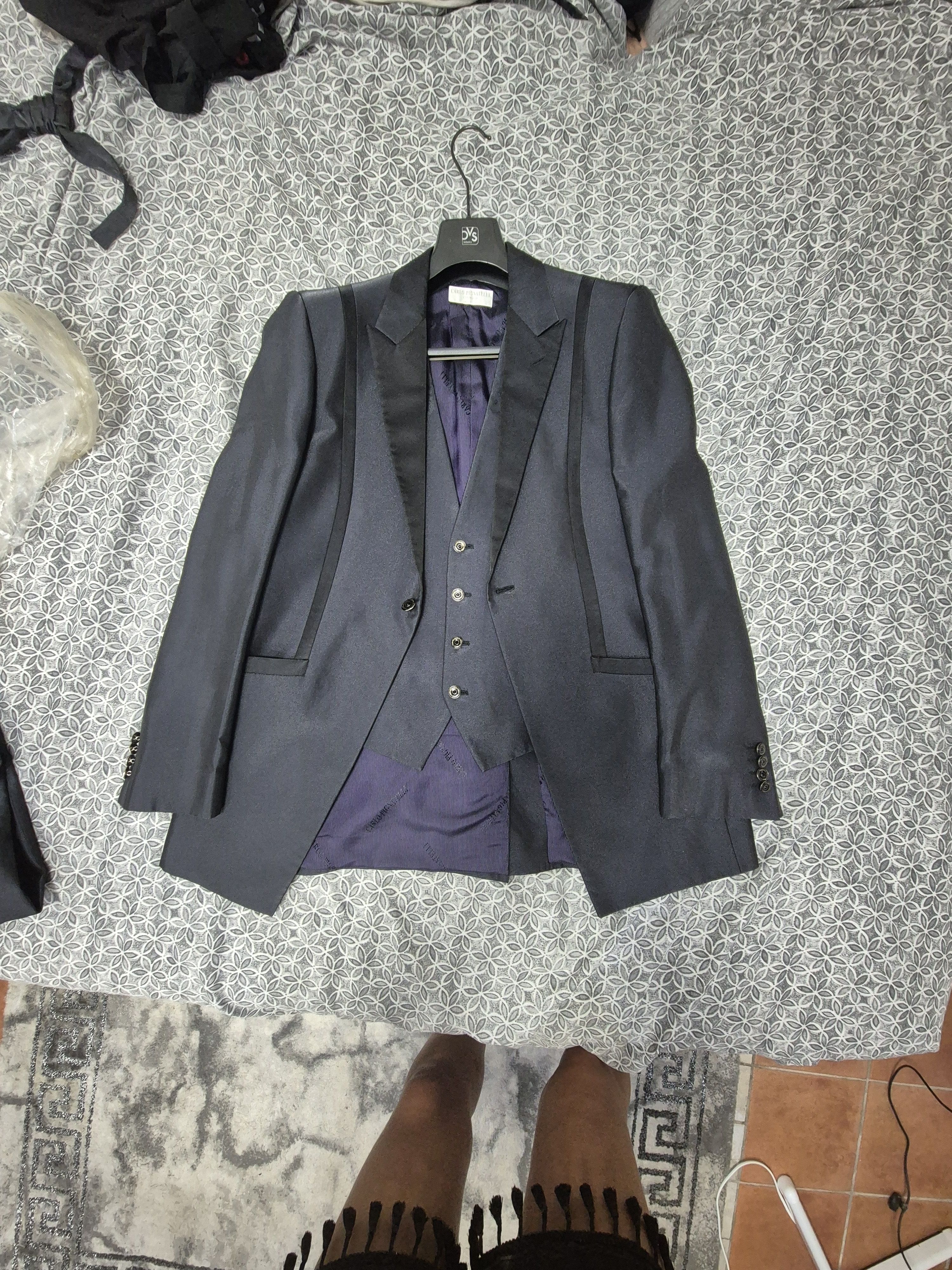 Carlo Pignatelli Italian Tuxedo Custom Made Carlo Pignatelli Size 50R - 15 Thumbnail