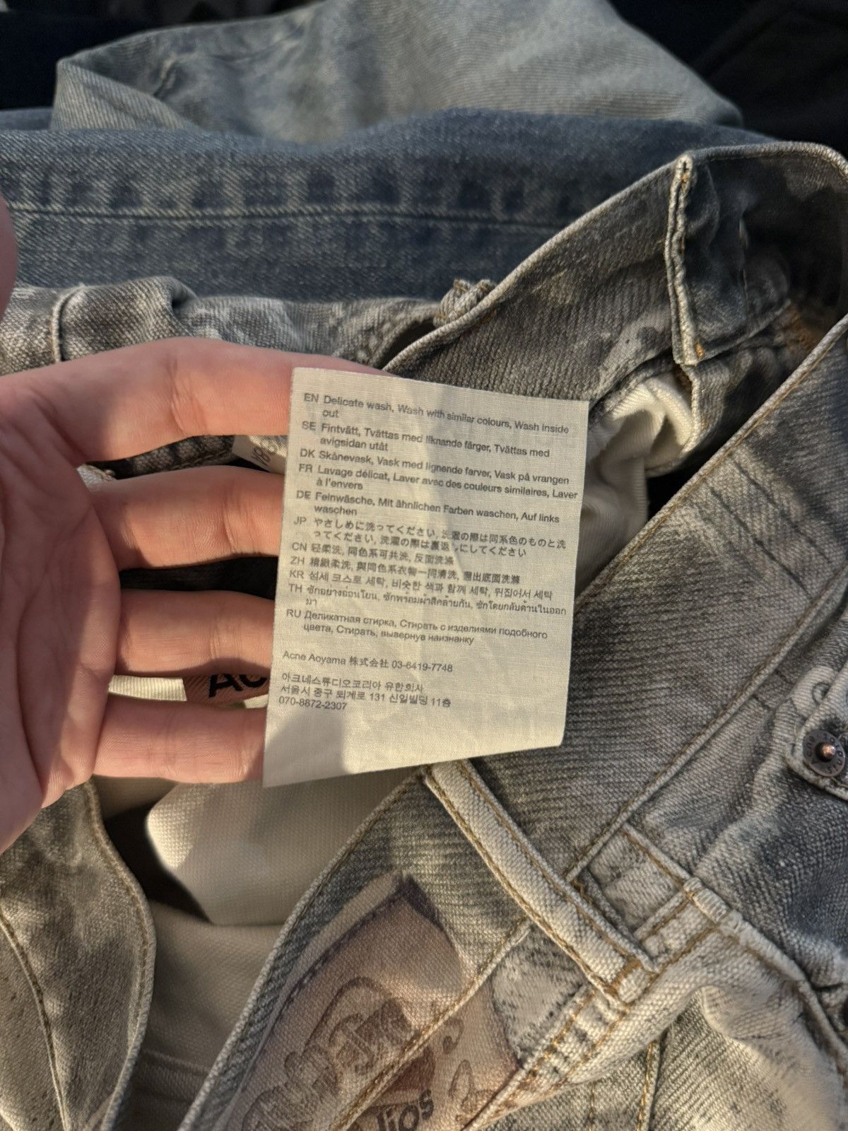 Acne Studios Acne Studios 1981M Cold Wash Grey Denim Size US 33 - 7 Thumbnail