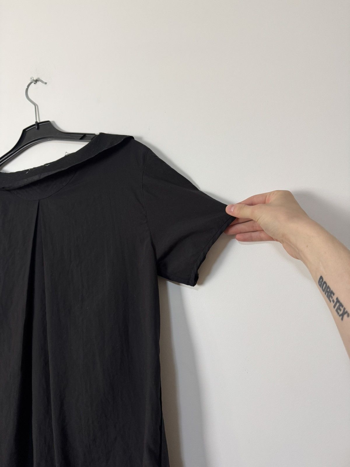 Acne Studios Vintage Acne Studios Black Avant Garde Frayed Collar Dress Size S / US 4 / IT 40 - 15 Thumbnail