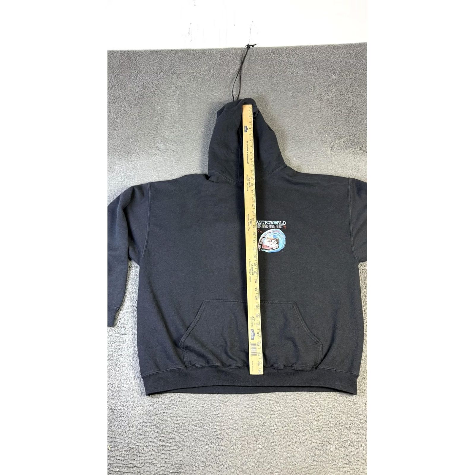 Vintage VINTAGE Astroworld Hoodie Mens XL Black Wish You Were Here Tour 2019 Size US XL / EU 56 / 4 - 4 Thumbnail