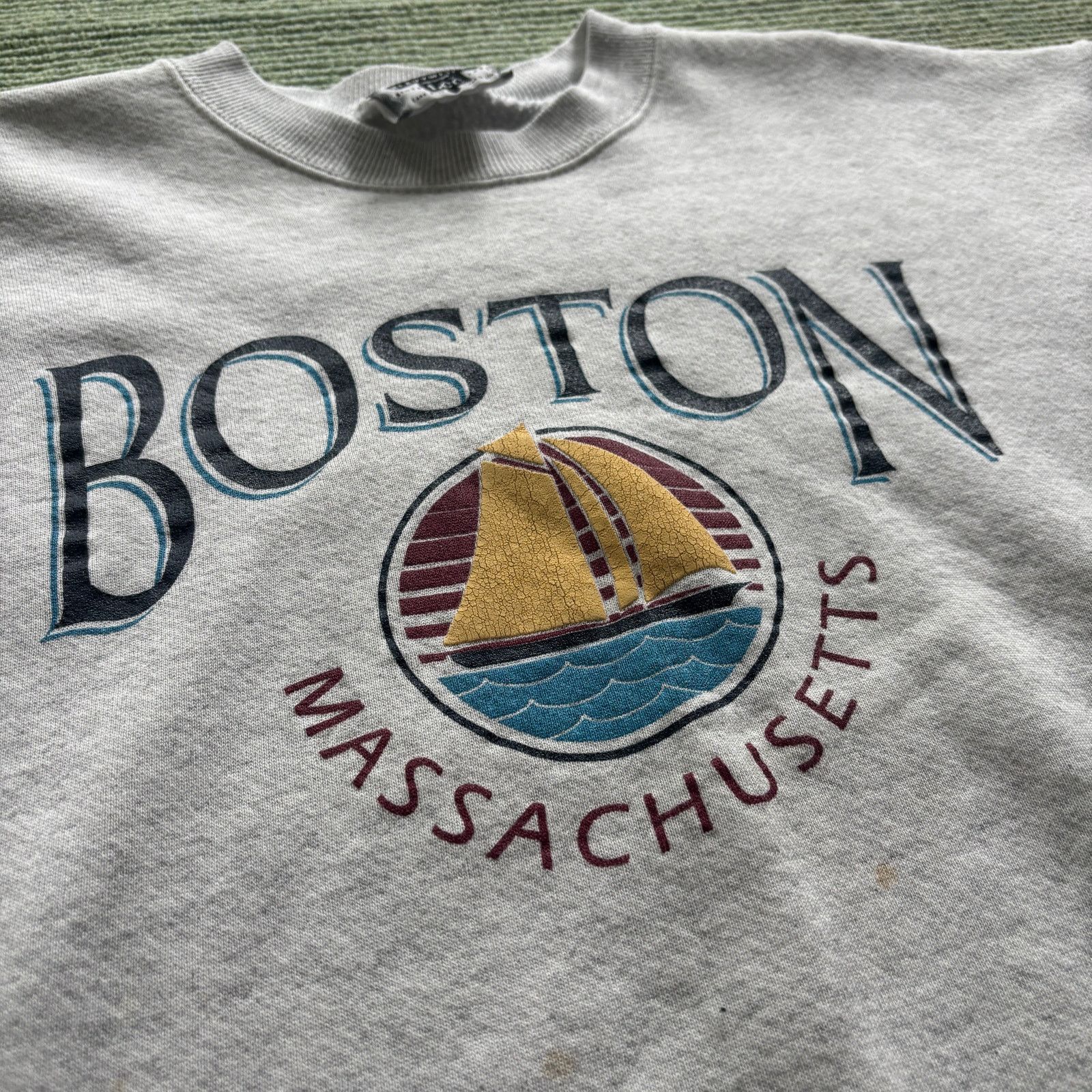 Lee × Vintage Vintage 1990s Boston massachusetts sweatshirt size large Size US L / EU 52-54 / 3 - 4 Thumbnail