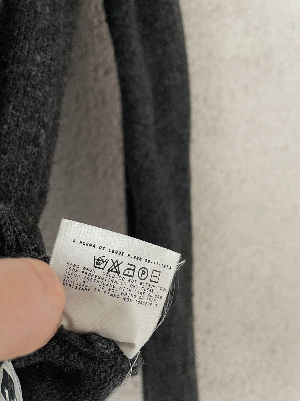 Dolce & Gabbana Dark gray men's woollen cardigan Dolce & Gabbana Size L-XL Size US L / EU 52-54 / 3 - 9 Thumbnail