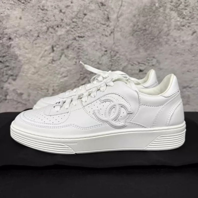 Chanel Chanel White Air Force One Sneakers -2505 Size US 6.5 / EU 39-40 - 2 Thumbnail
