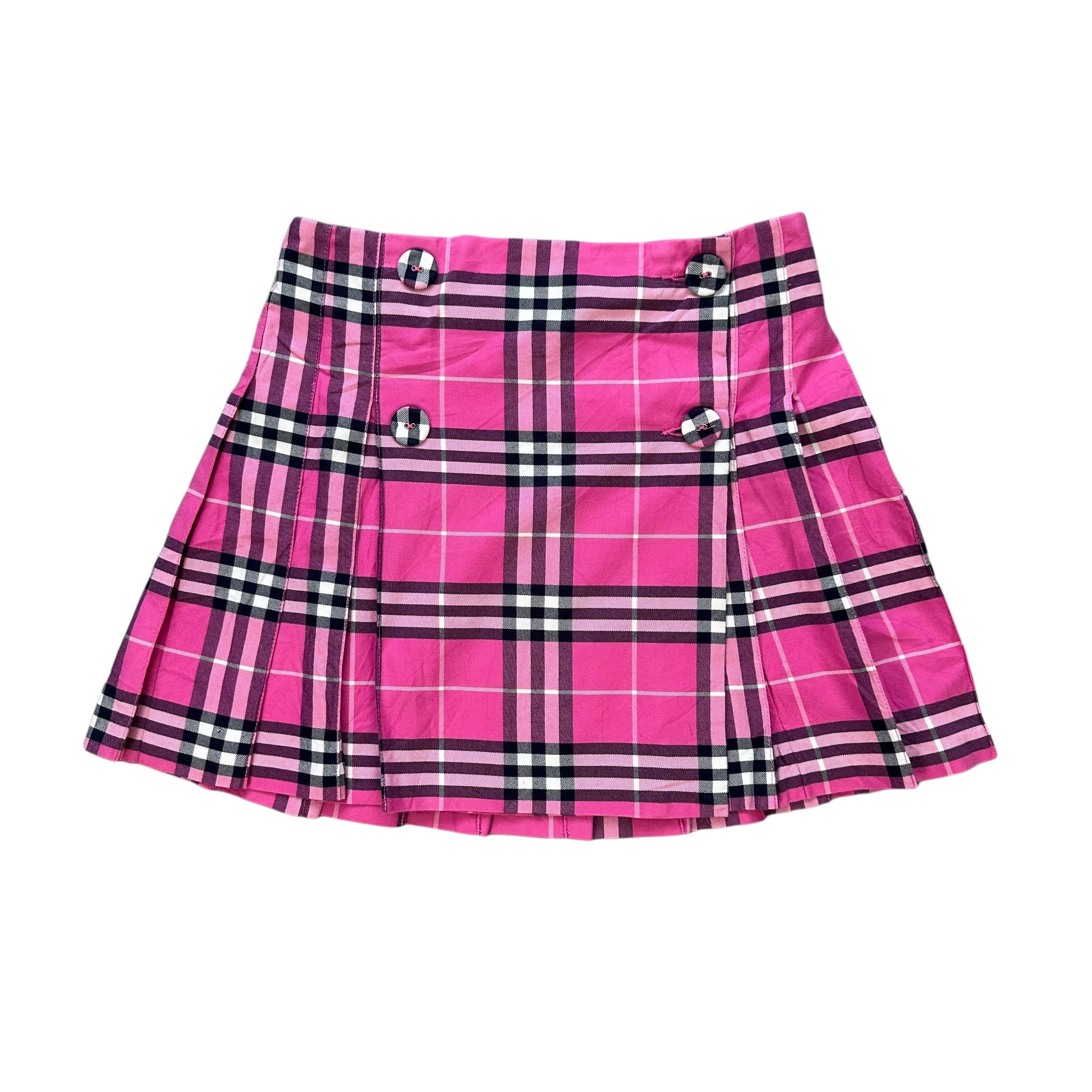 Burberry C.W.F Pink Nova Check Mini Skirt #A5-0111