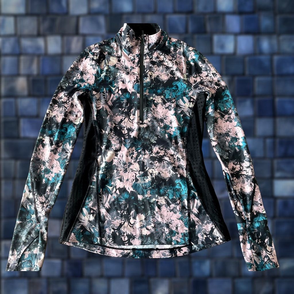 Victoria's Secret Victoria’s Secret Sport VSX 1/4 Zip Floral Sweatshirt Women’s XS Size Pullover Size XS / US 0-2 / IT 36-38 - 1 Thumbnail