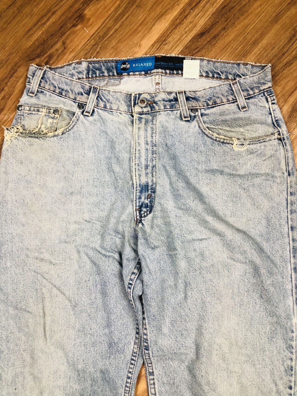 Levi's Levi’s SilverTab Distress Jeans (36) Size US 35 - 3 Thumbnail