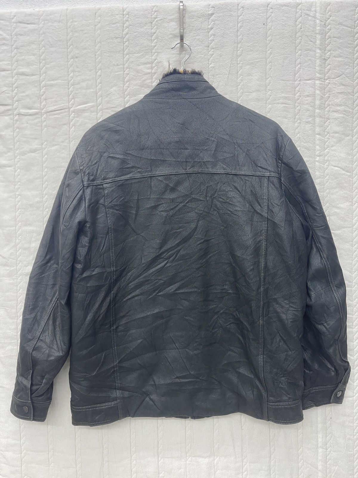 DAKS × Vintage STEALS💥DAKS GOLF RABBIT SHEARLING LEATHER JACKET Size US L / EU 52-54 / 3 - 4 Thumbnail