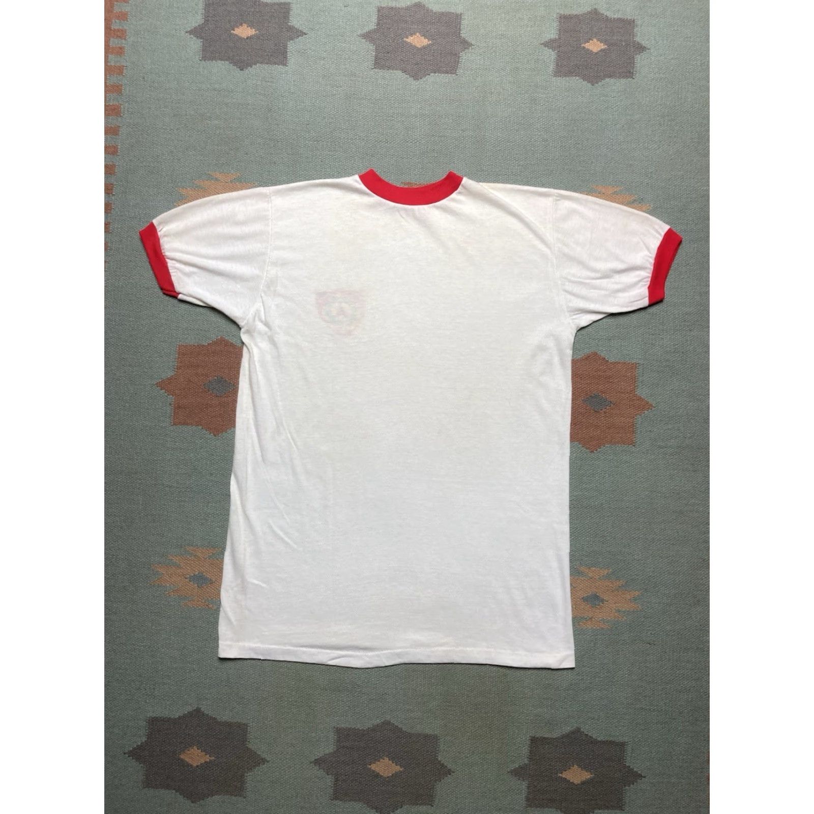 BOYY VINTAGE Boy Scout ringer t shirt Shirt Adult XL Bears Lake Michigan BSA 60s 70s Mens Size US XL / EU 56 / 4 - 7 Thumbnail