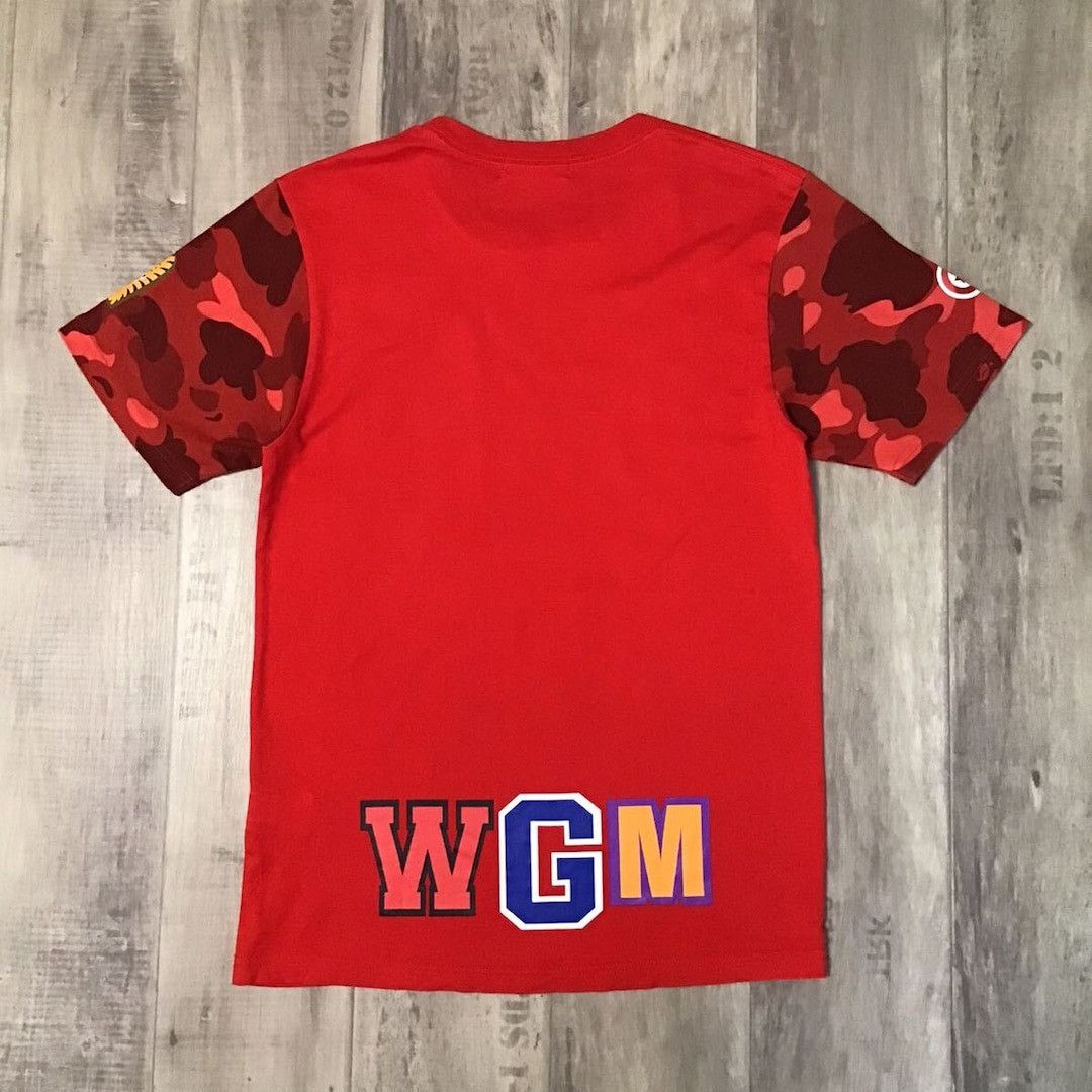 Bape BAPE Red camo shark T shirt Grailed