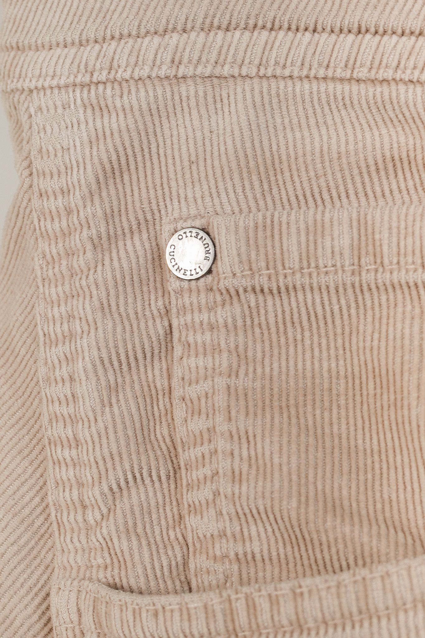 Brunello Cucinelli Brunello Cucinelli AW/19 Corduroy Monili-Bead Cropped Jeans Size 28" / US 6 / IT 42 - 5 Thumbnail