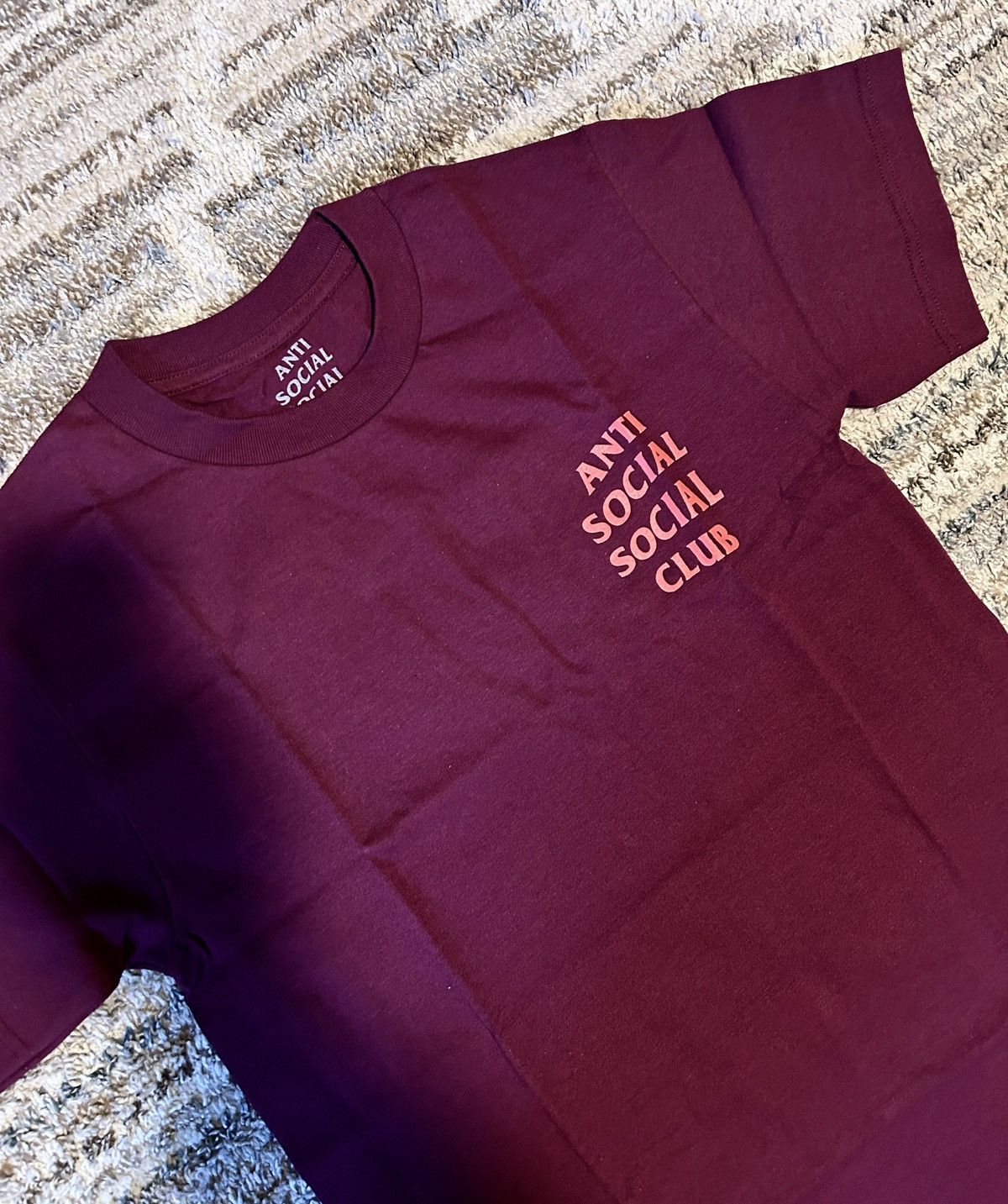 Anti Social Social Club Anti Social Social Club 2-Logo Maroon T-Shirt Size US S / EU 44-46 / 1 - 1 Thumbnail
