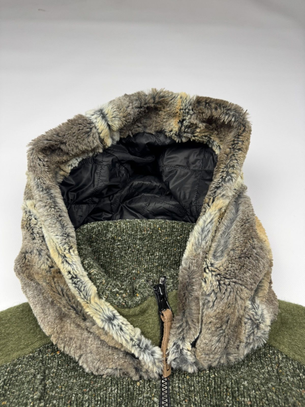Japanese Brand Vintage Faux Fur Y2k Wool Zip Hoodie Size S / US 4 / IT 40 - 7 Thumbnail