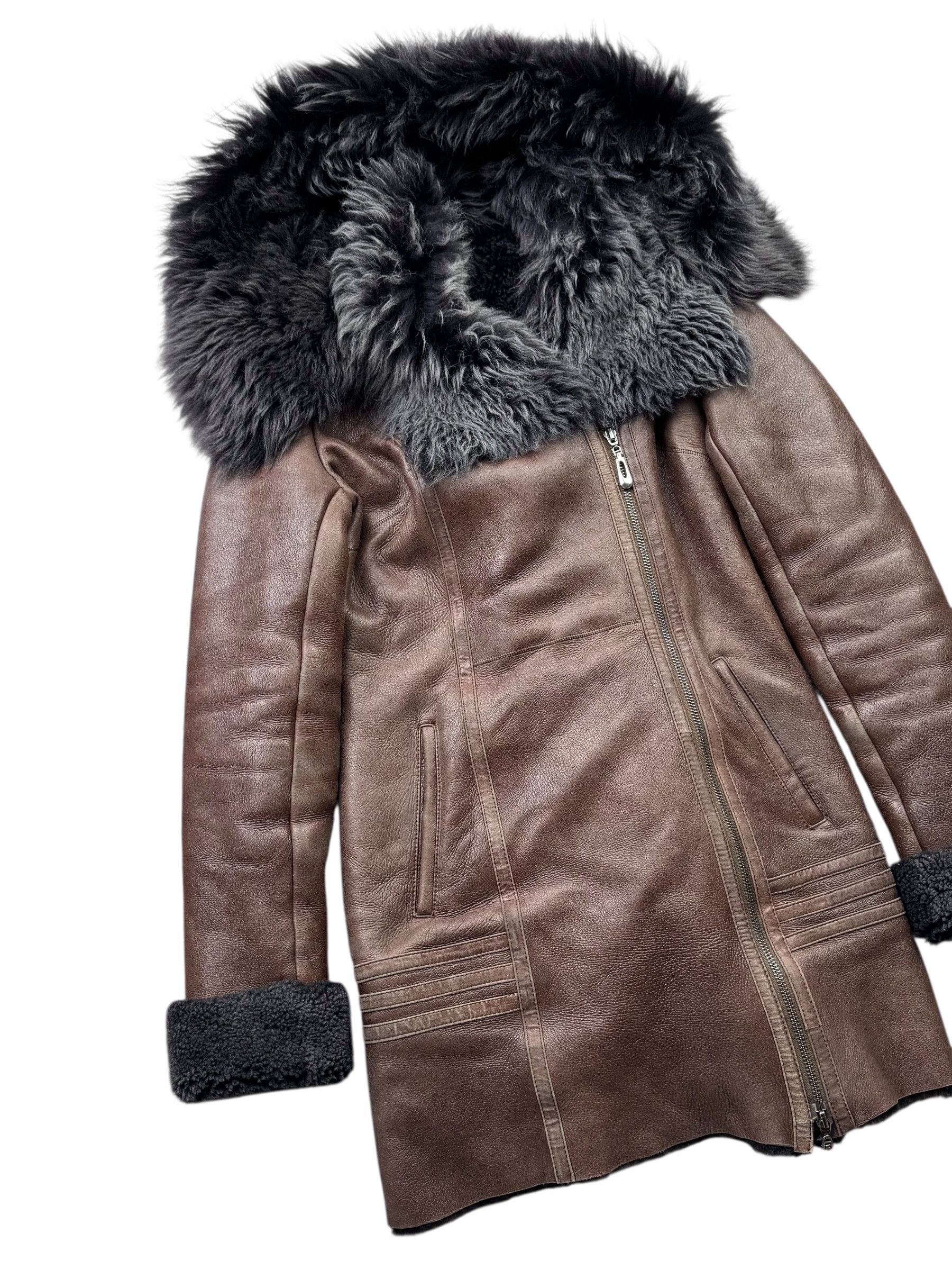 Japanese Brand Real Sheepskin Coat From The 90's(V130) Size S / US 4 / IT 40 - 2 Thumbnail