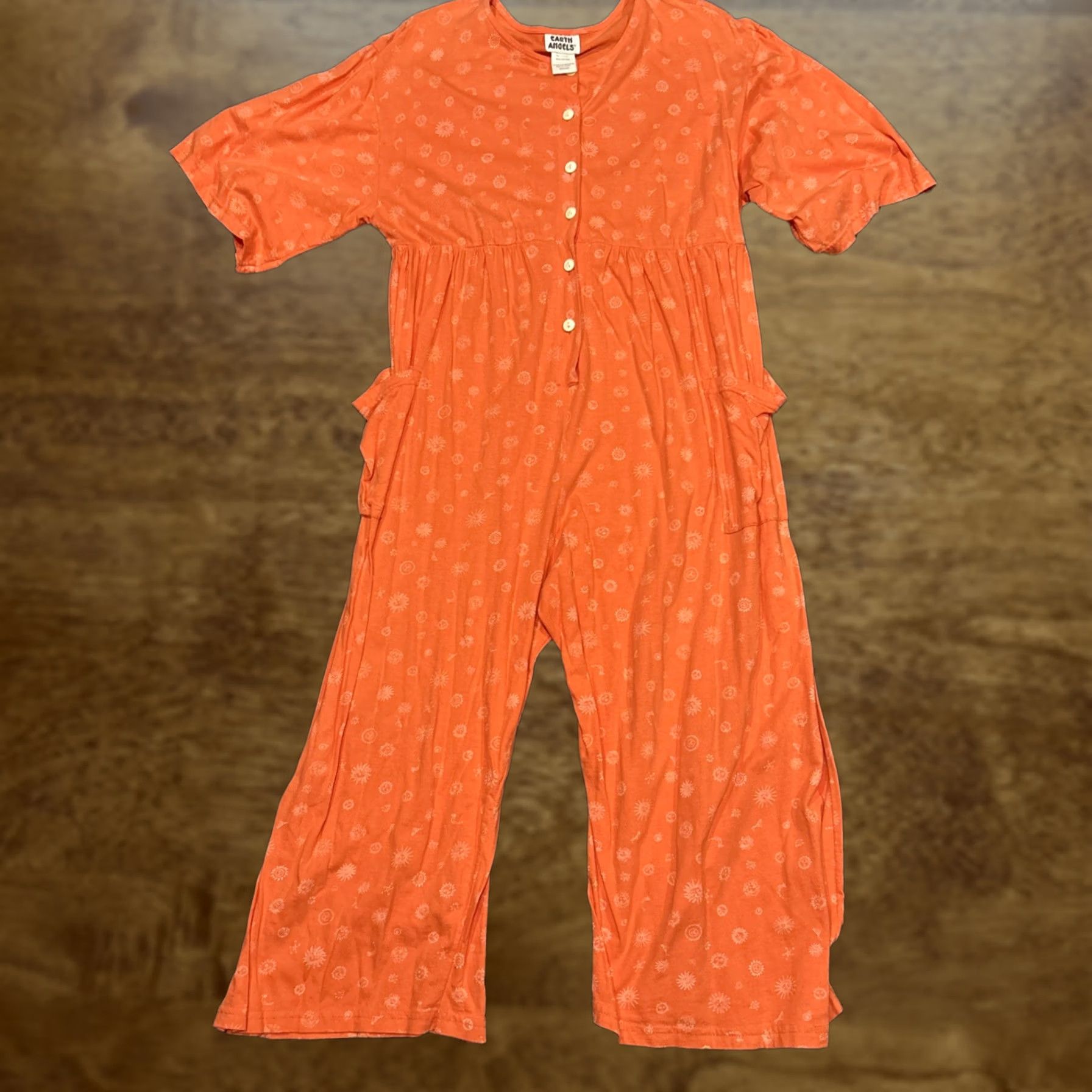 Vintage VINTAGE Earth Angels Romper M Cotton Shor Sleeve Women’s A22 Size 32" / US 10 / IT 46 - 1 Thumbnail
