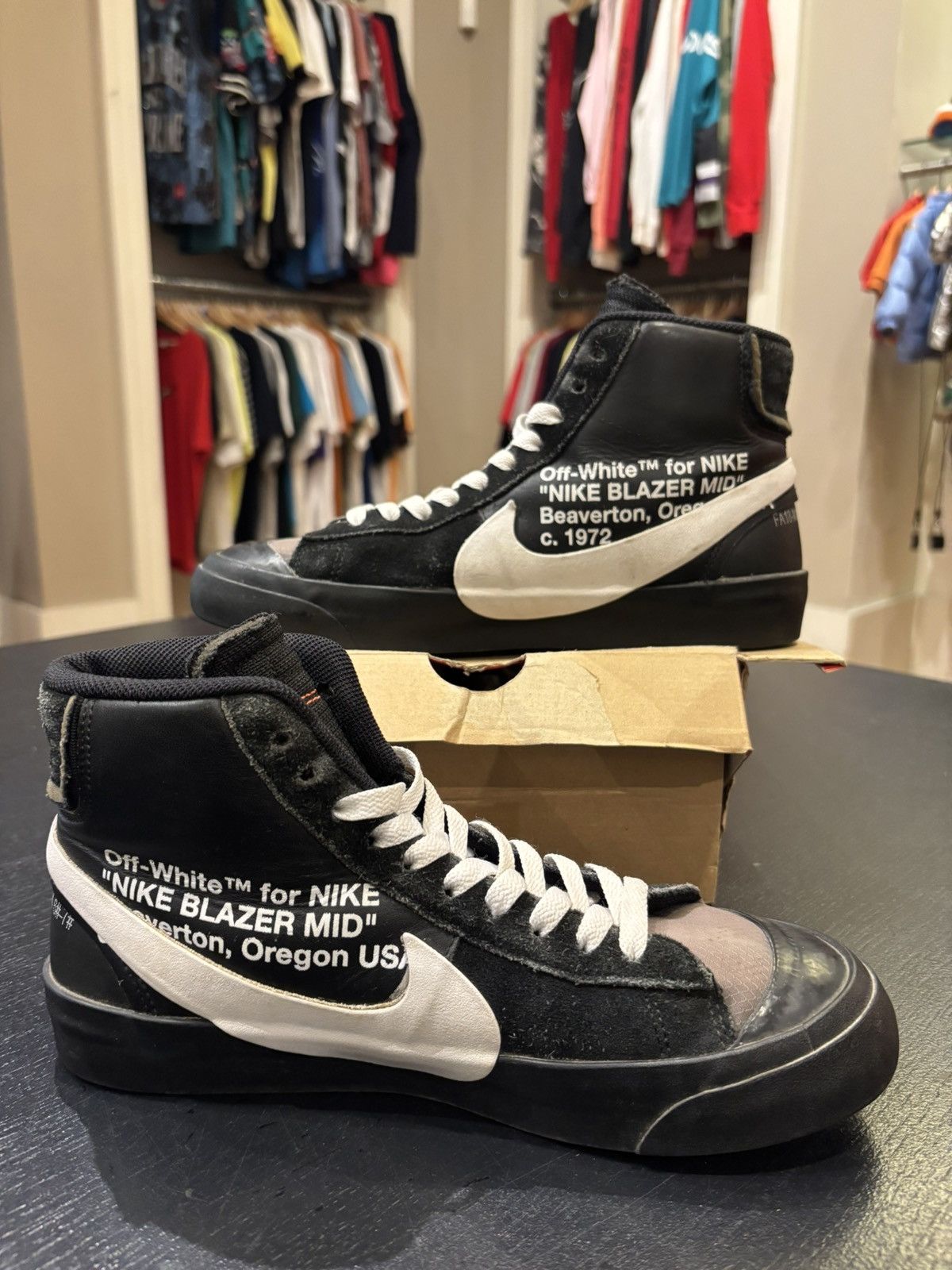 Nike Off White X Nike Blazer ‘Grim Reaper’ Size US 7 / EU 40 - 2 Thumbnail