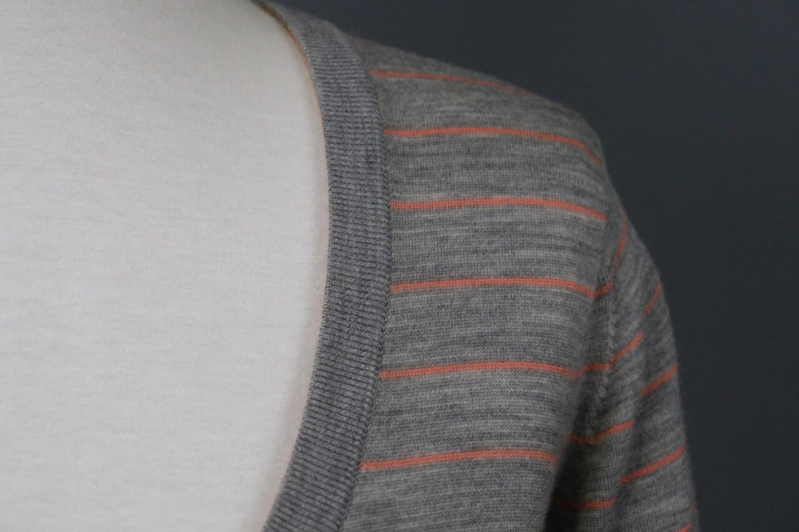 Icebreaker Icebreaker Gray Striped Wool Pullover Knit Top Size S Size S / US 4 / IT 40 - 6 Thumbnail