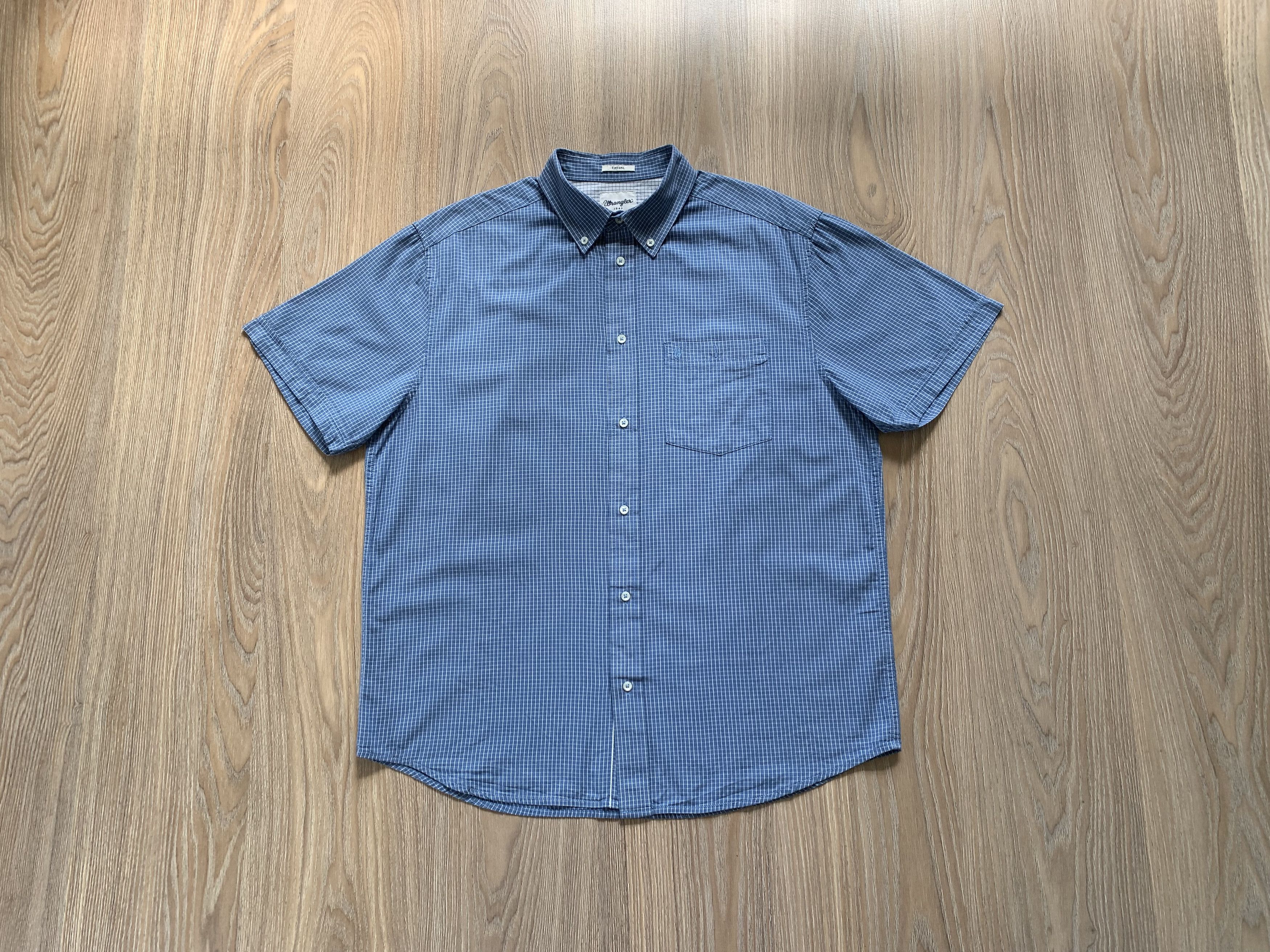 Vintage × Wrangler Wrangler Casual Cotton Short Sleeve Shirt Size US L / EU 52-54 / 3 - 1 Thumbnail