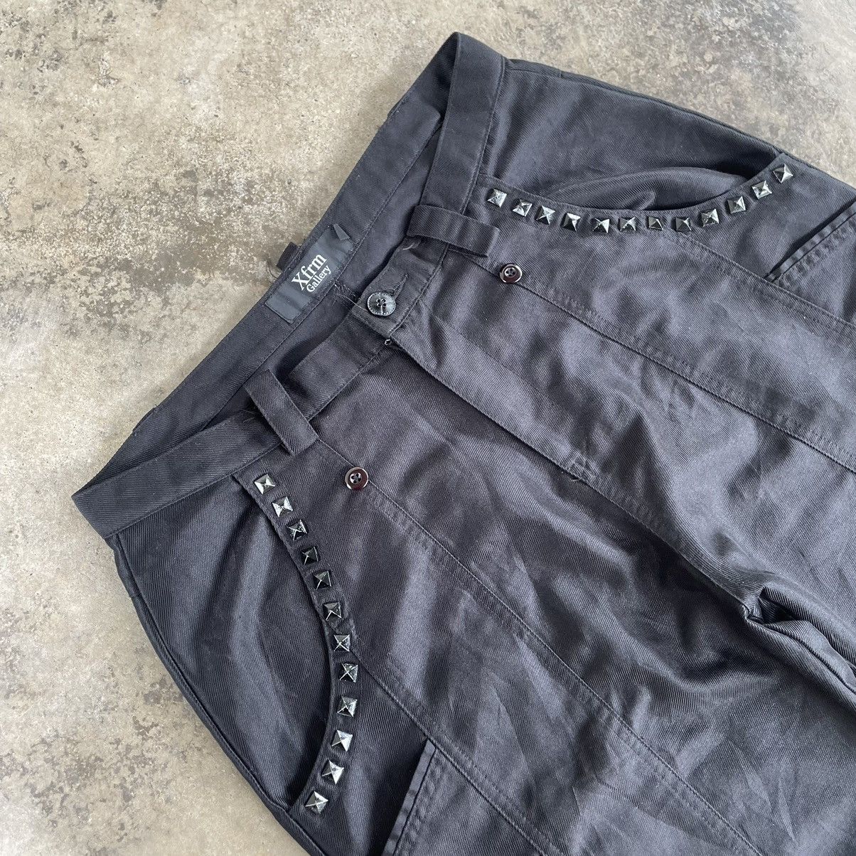 Designer × Japanese Brand 🔥🇯🇵X Frm Gallery Multipocket Spike Bondage Sweat Jogger Pants Size US 30 / EU 46 - 8 Thumbnail