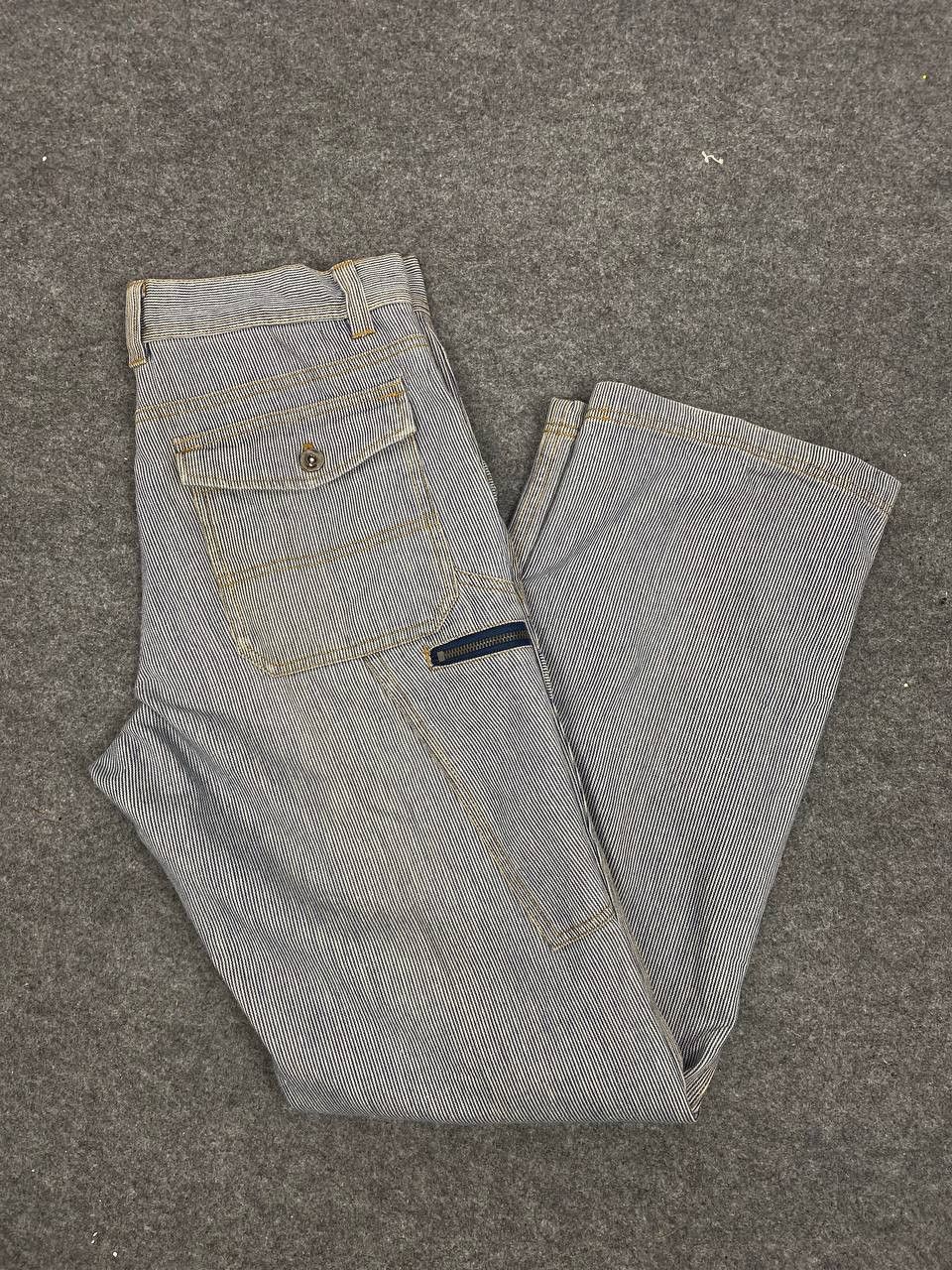 Japanese Brand japanese brand hickory stripe carpenter denim Size US 34 / EU 50 - 2 Thumbnail
