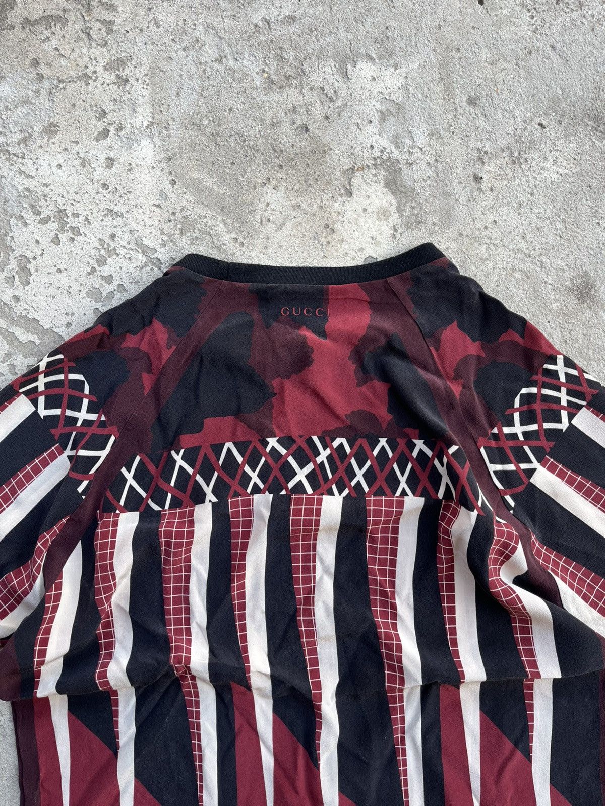 Gucci Gucci by Frida Giannini Silk Abstract Pattern T-shirt Tee Size US M / EU 48-50 / 2 - 12 Thumbnail