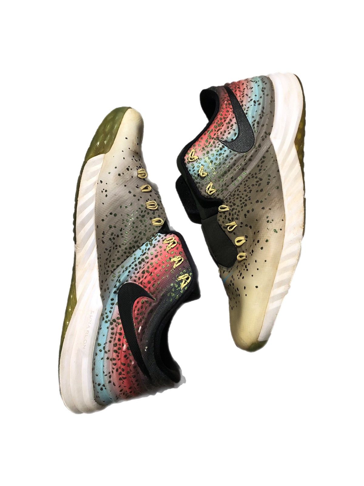 image of 2015 Nike Lunar Trout 2 Turf 'rainbow' Shoes, Men's (Size 11)