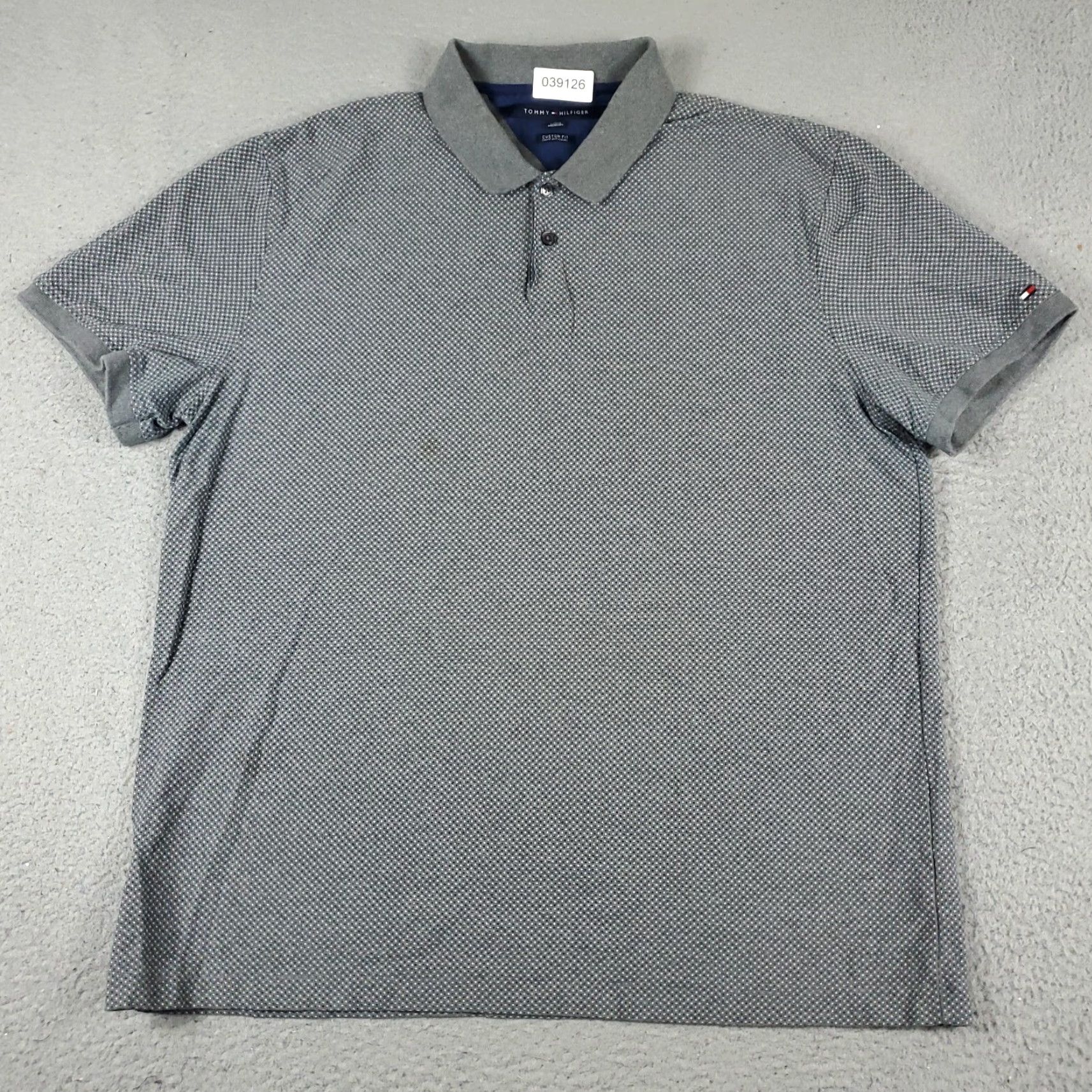 Tommy Hilfiger Tommy Hilfiger Shirt Mens XL Gray Polo Cotton Size US XL / EU 56 / 4 - 2 Thumbnail