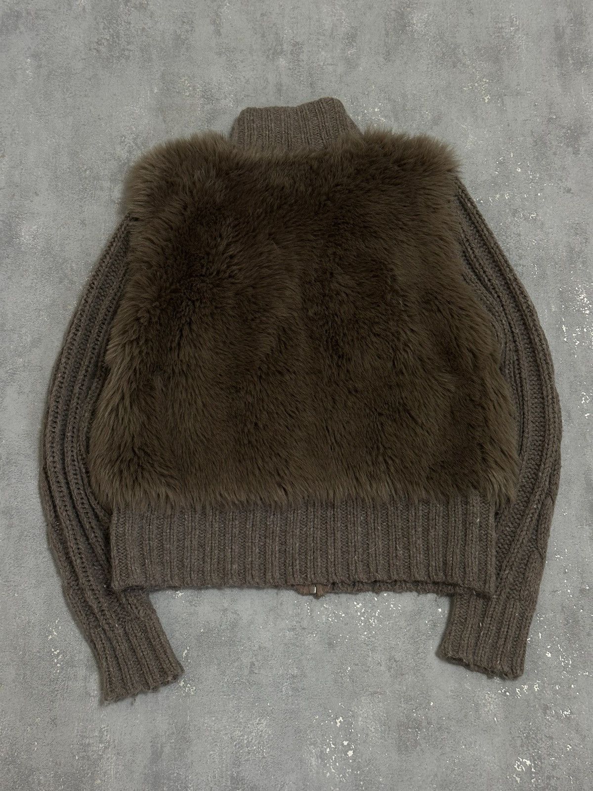If Six Was Nine × Le Grande Bleu (L.G.B.) Japanese Vintage Lgb Style Fur Zip Sweater Y2K Size L / US 10 / IT 46 - 3 Thumbnail
