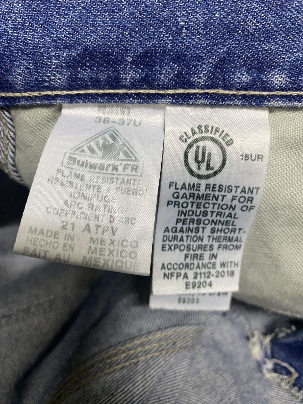 Bulwark Bulwark FR Jeans Denim Flame Resistant Straight Carpenter Size US 38 / EU 54 - 16 Thumbnail