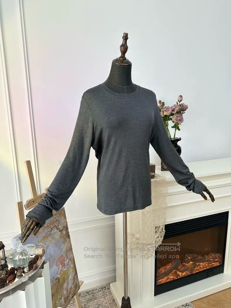 Hermes Hermes 100% Silk Cashmere Blend Ribbed Knit Longline Camis Size S / US 4 / IT 40 - 3 Thumbnail
