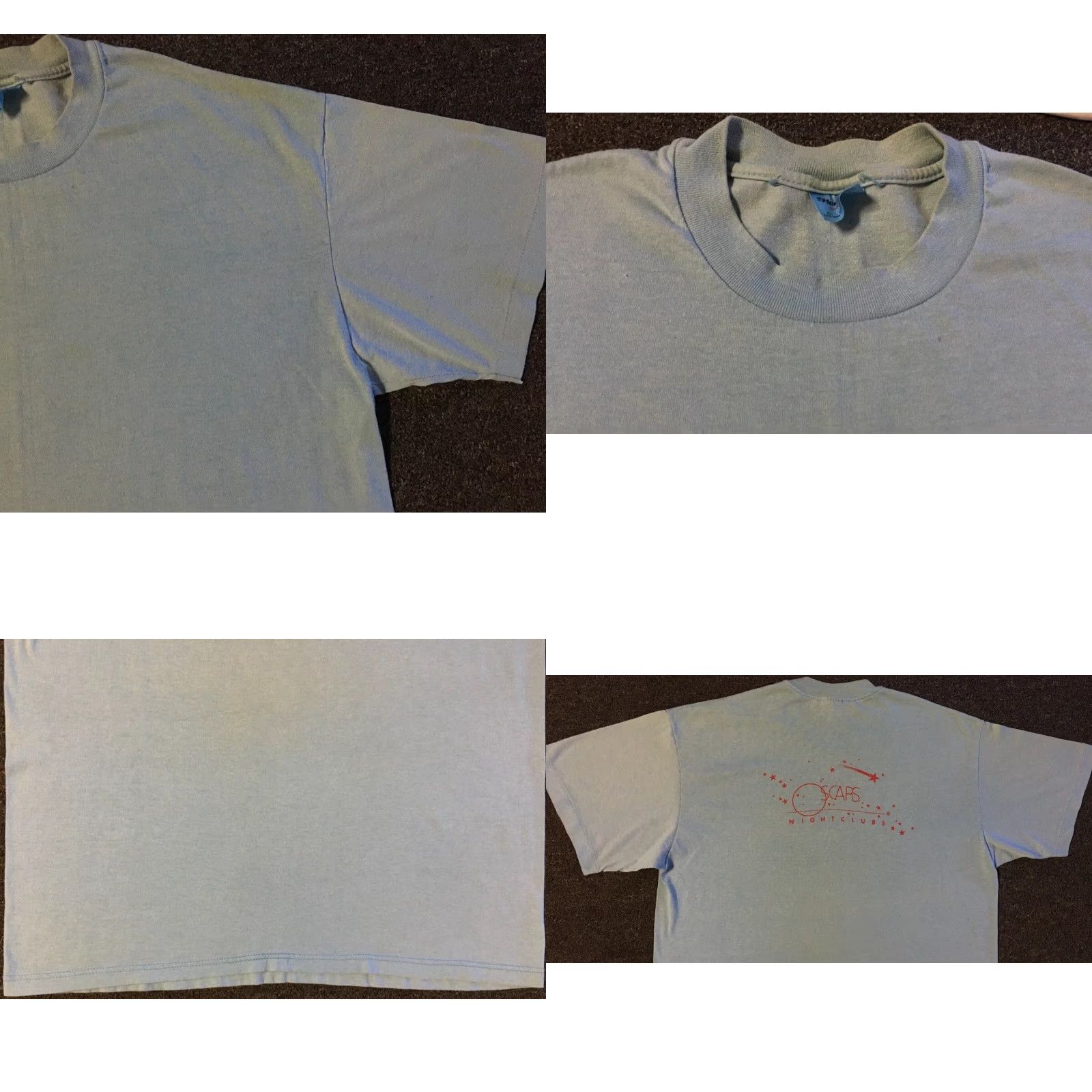Vintage Vtg 80s Oscars Night Club Faded Distress Shirt XL USA Bar Grunge Biker Skate 90s Size US XL / EU 56 / 4 - 9 Thumbnail