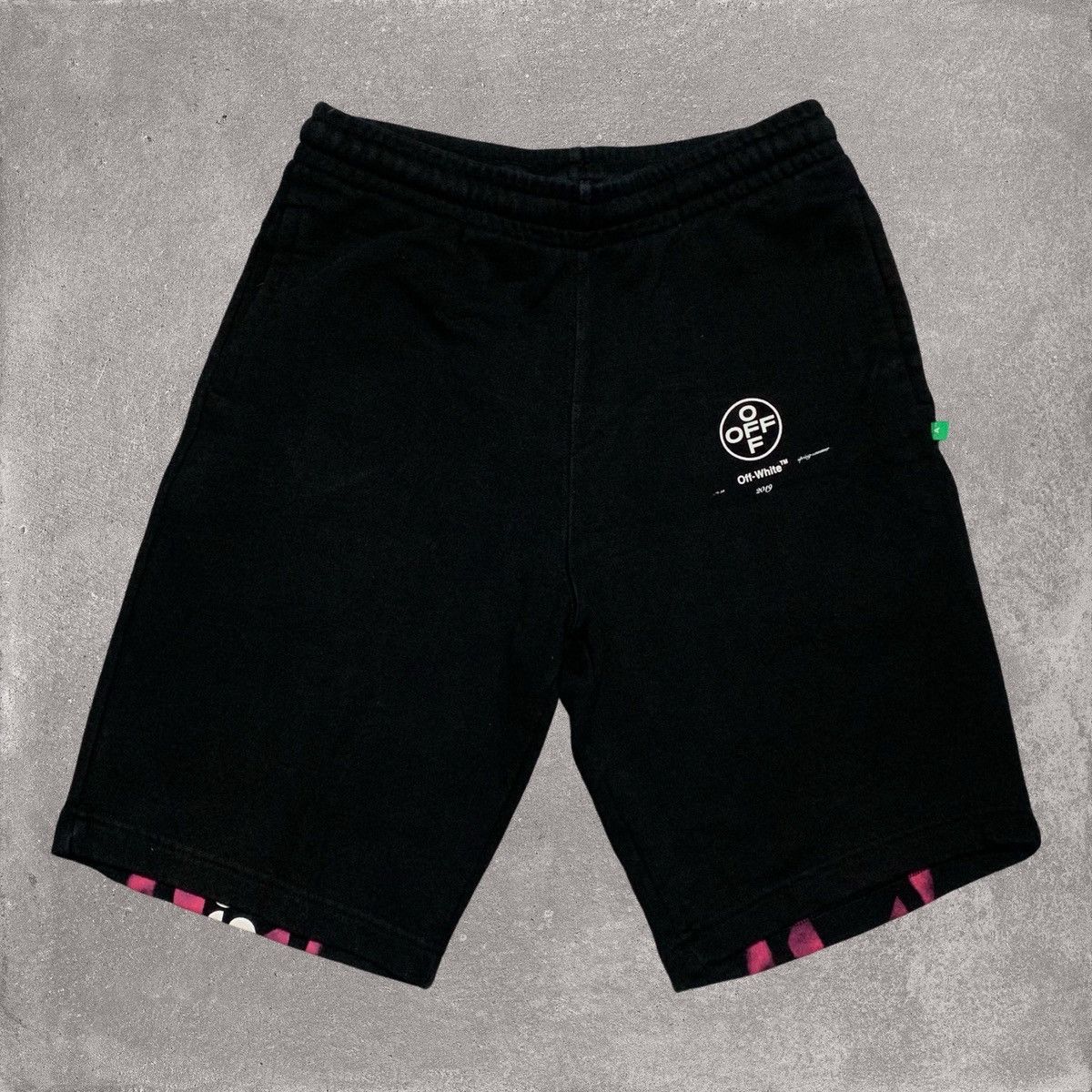 Off-White Off White Small Shorts Impressionism Black Sweatpants Size US 30 / EU 46 - 2 Thumbnail