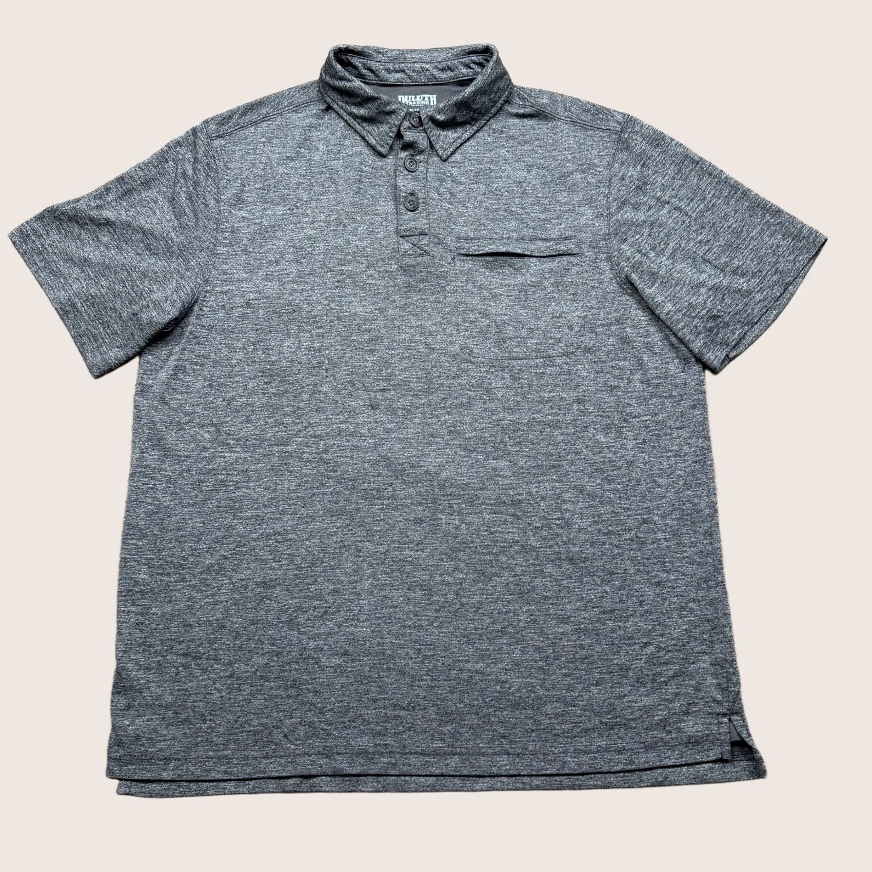 Vintage Duluth Polo Shirt Mens M Medium Gray Short Sleeve Workwear Lightweight Size US M / EU 48-50 / 2 - 1 Thumbnail