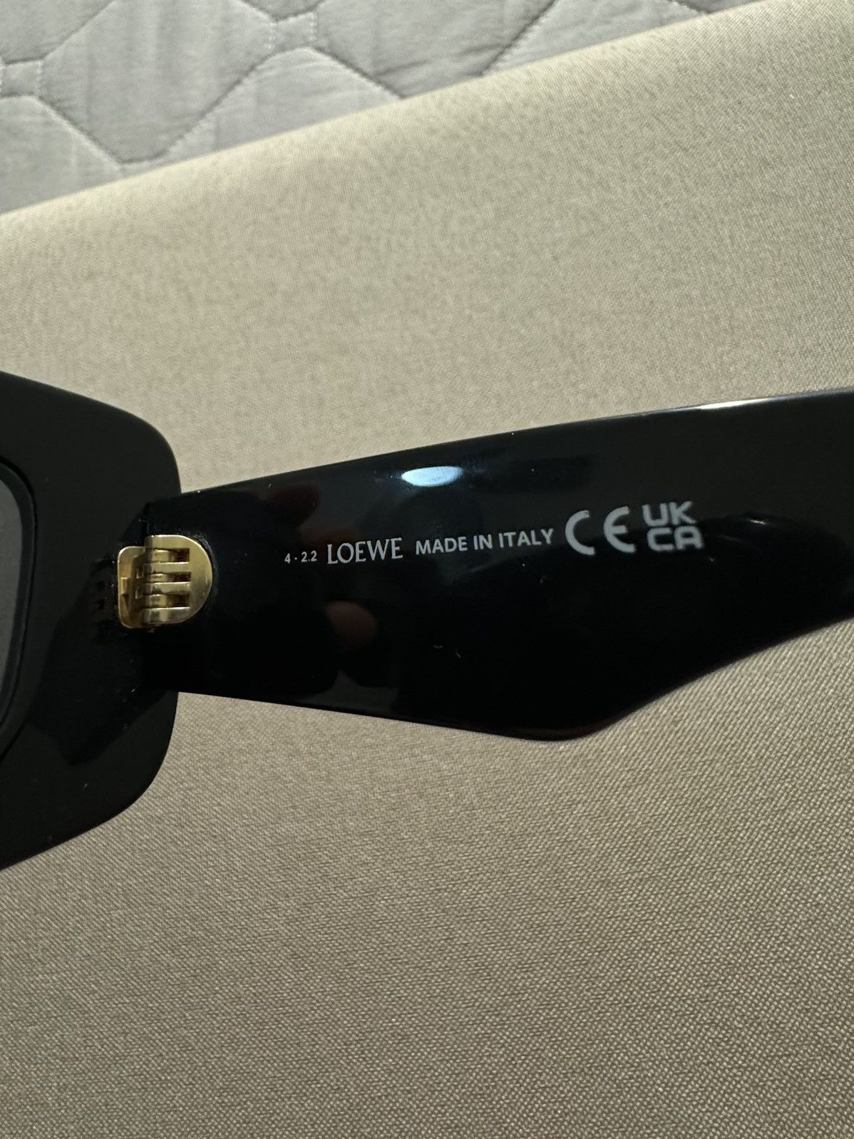 Loewe Loewe Anagram 46MM Rectangular Sunglasses Size ONE SIZE - 4 Thumbnail