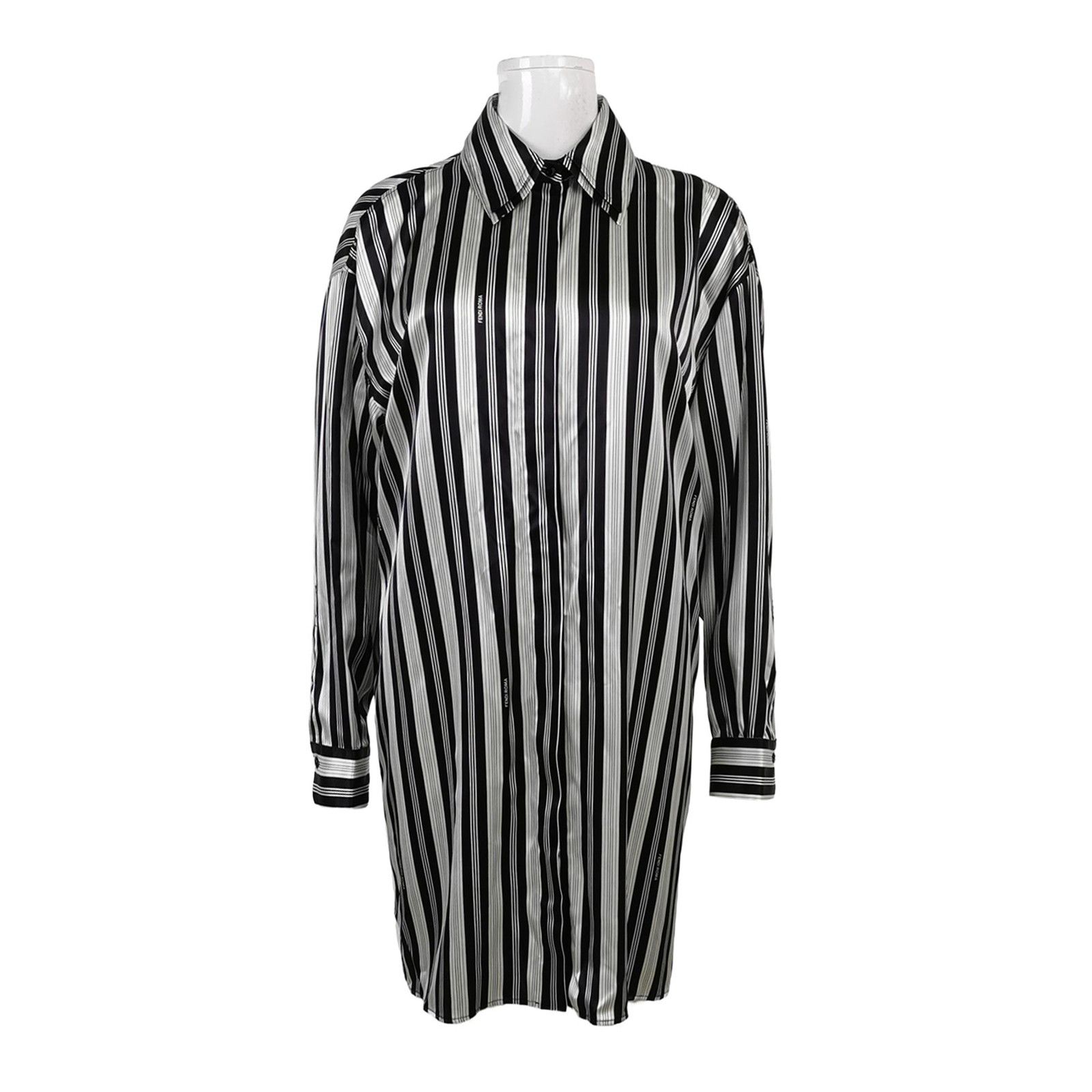 Fendi Fendi Striped Silk Mini Dress IT 40 Size S / US 4 / IT 40 - 1 Thumbnail