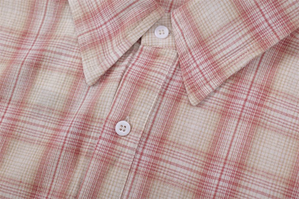 Japanese Brand × Vintage Men's American street distressed whisker loose plaid shirt Size US M / EU 48-50 / 2 - 4 Thumbnail