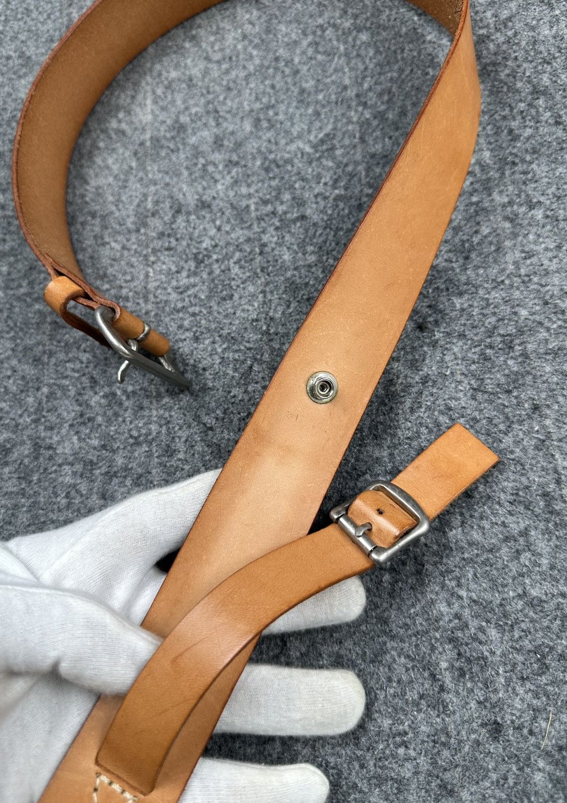 Yohji Yamamoto Yohji Yamamoto - Pour Homme A/W11 - Extra Strap Leather Belt Size ONE SIZE - 10 Thumbnail