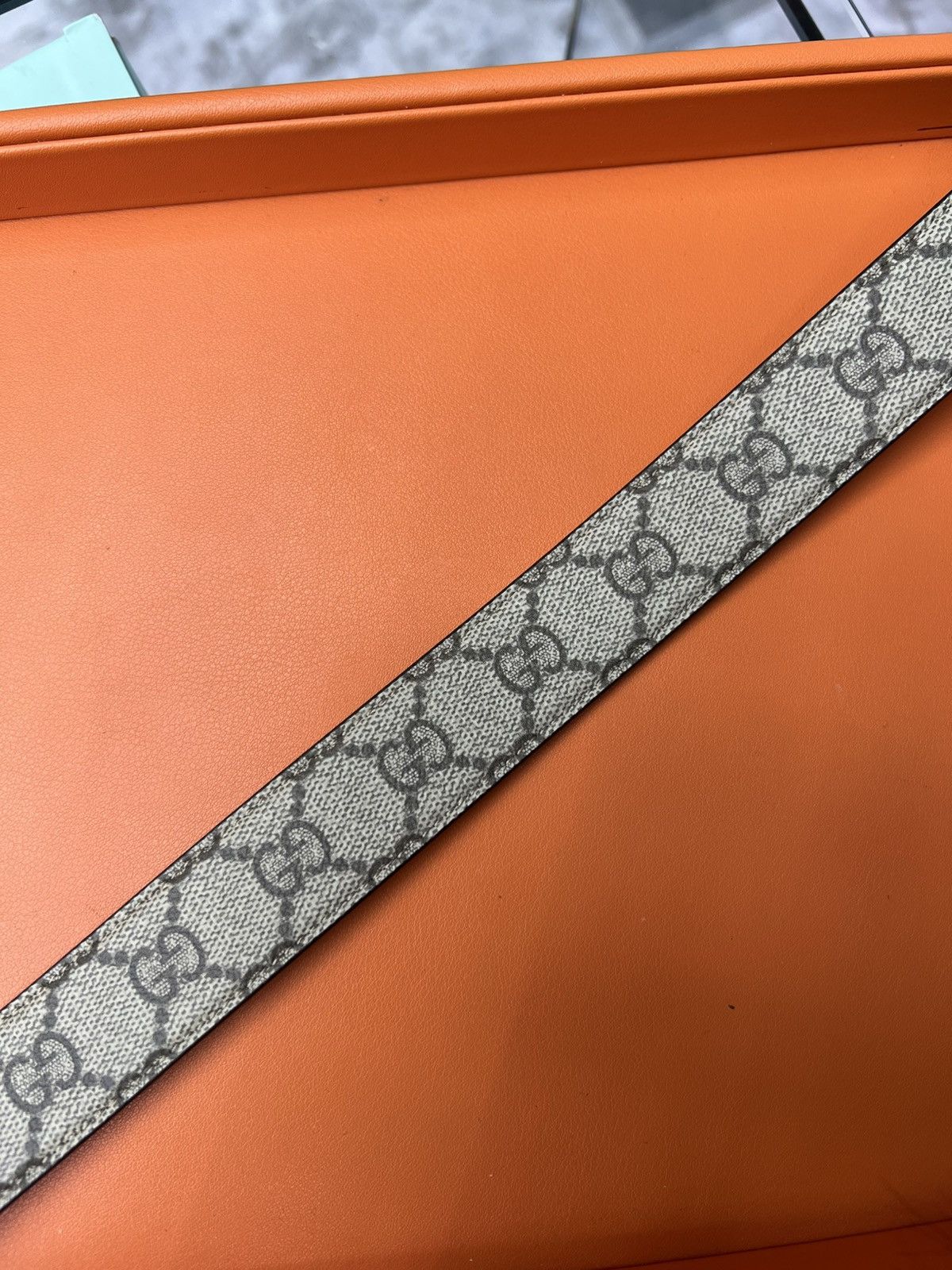 Gucci Gucci GG Supreme Monogram Square Belt Size 38 - 8 Thumbnail