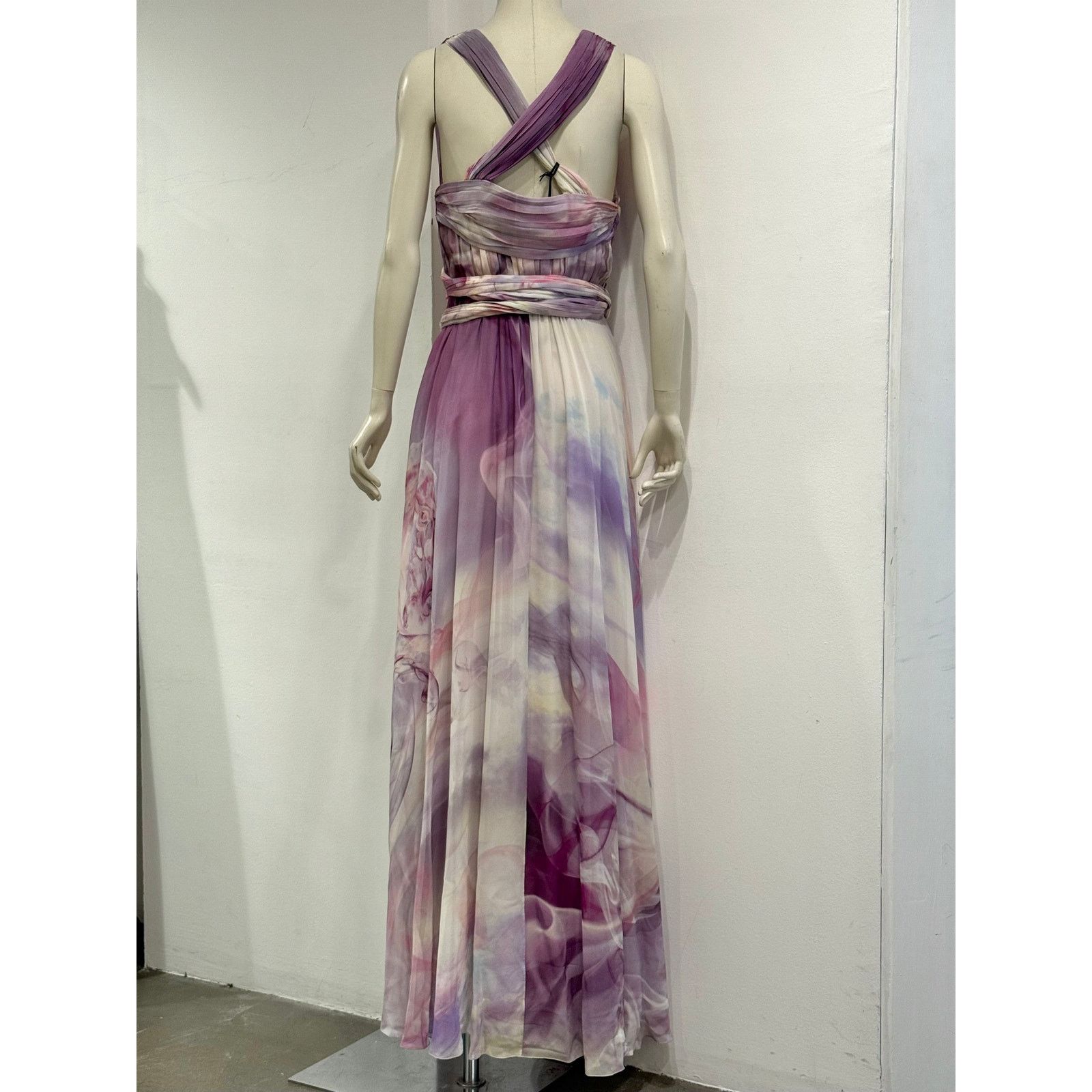 Roberto Cavalli 2010s Roberto Cavalli marble print maxi dress Size M / US 6-8 / IT 42-44 - 4 Thumbnail
