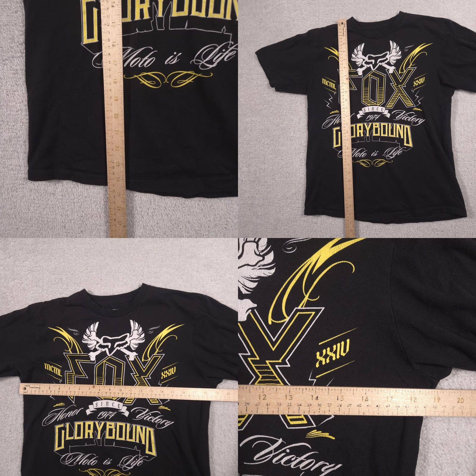 Fox Racing Fox Racing Shirt Mens M Black Glorybound Moto Is Life Graphic Tee Tagless Shirt Mens Medium Black Glorybound Moto Is Life Graphic Tee Tagless Size US M / EU 48-50 / 2 - 8 Thumbnail