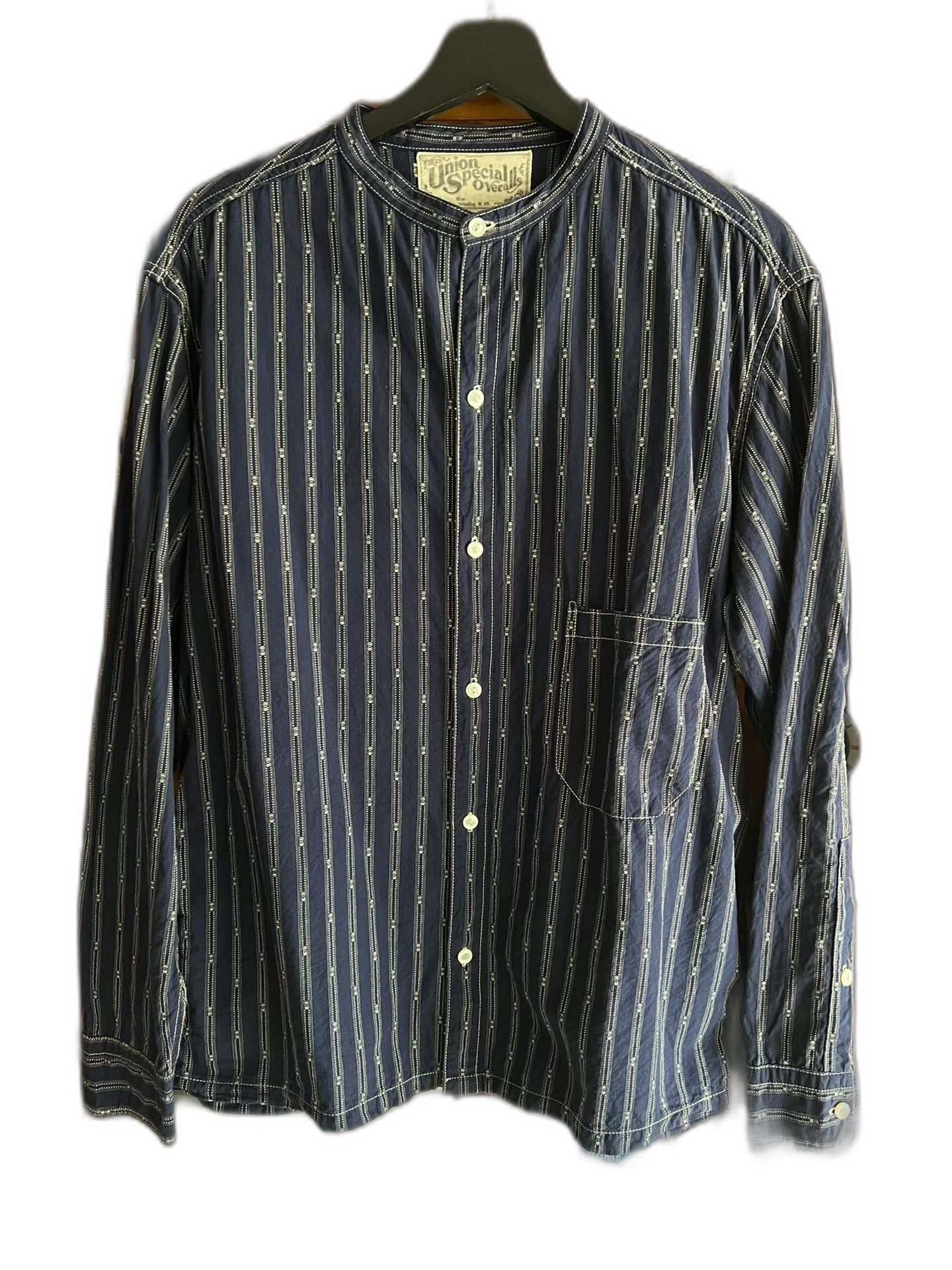Freewheelers Freewheelers Vintage Indigo Stripe Shirt Size US XS / EU 42 / 0 - 1 Thumbnail